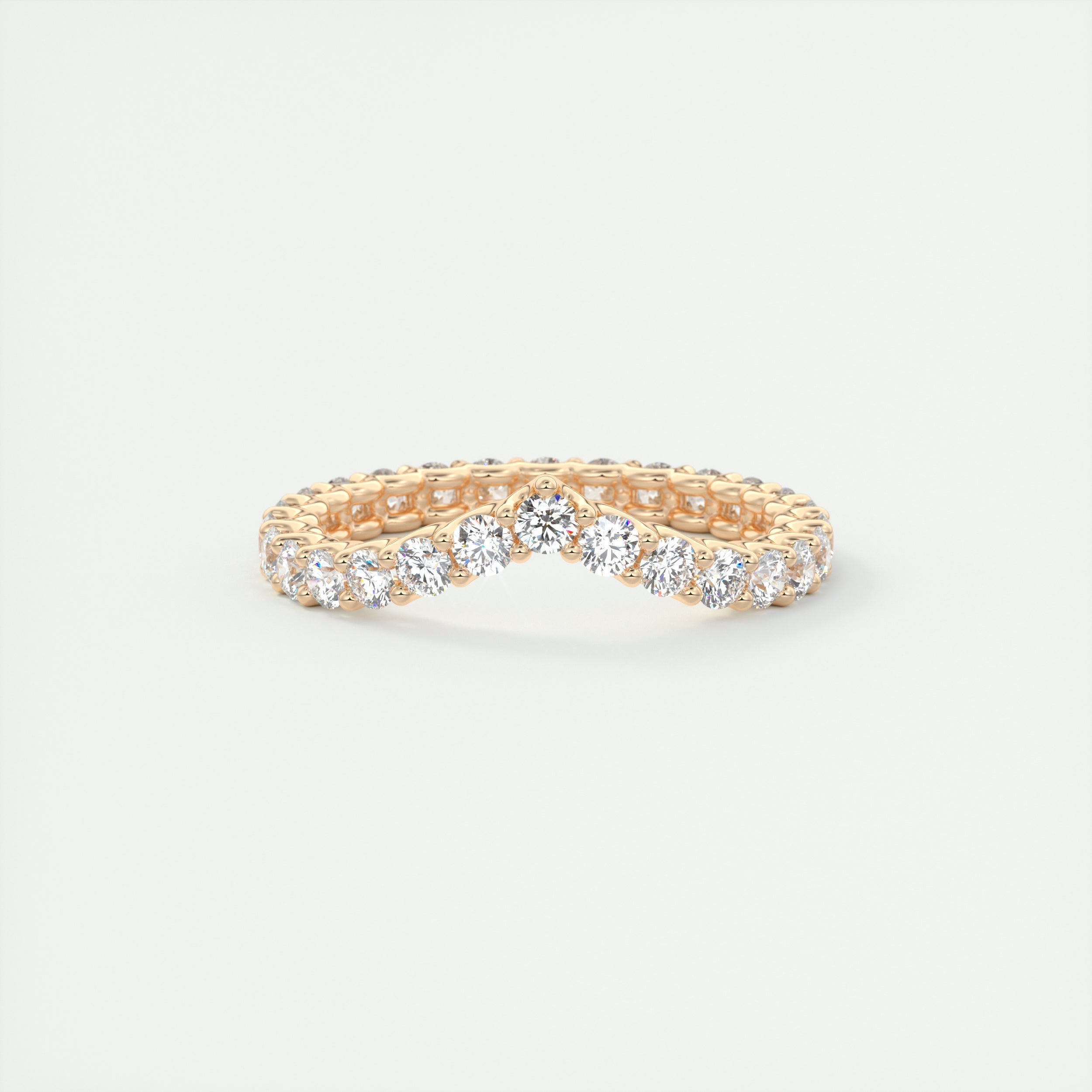 2.2mm Peaked Scallop Eternity Band (1.10 TCW)