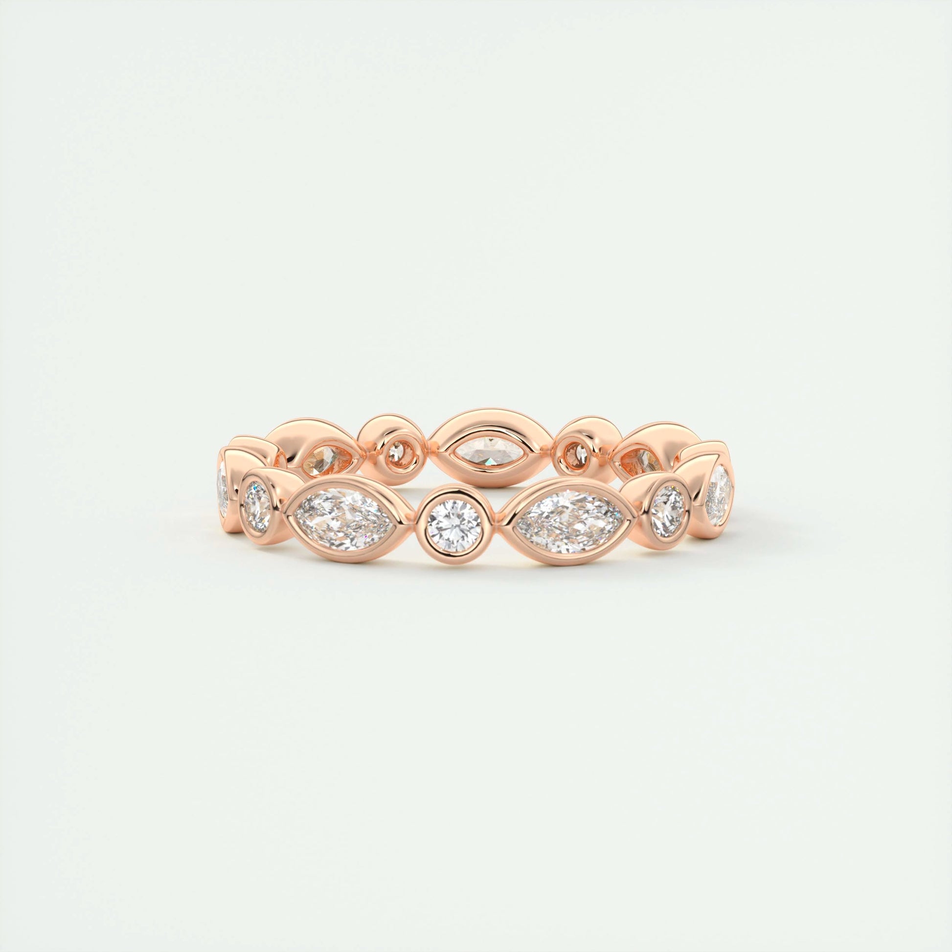 Marquise Bezel Eternity Band (0.75 TCW)