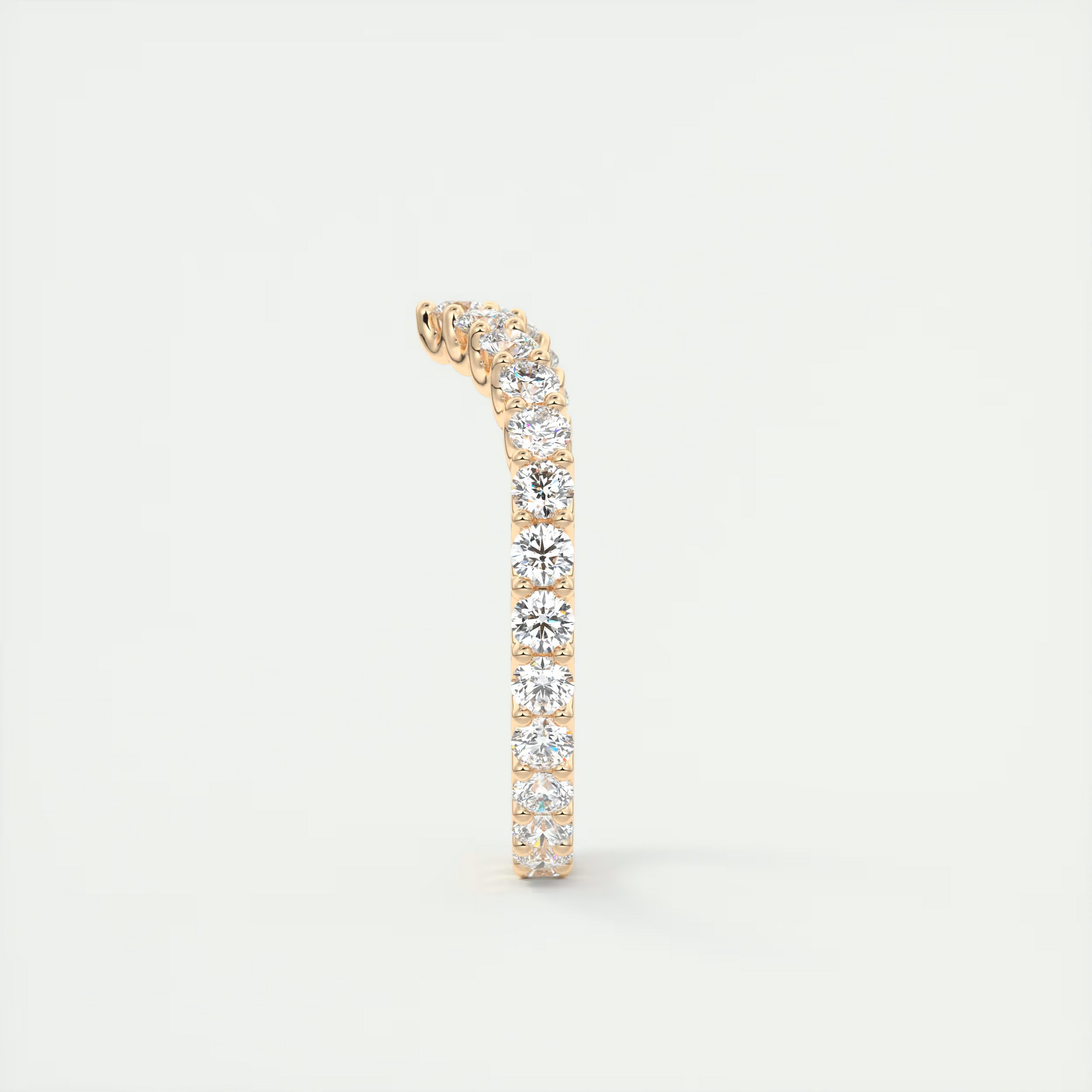 2.2mm Peaked Scallop Eternity Band (1.10 TCW)