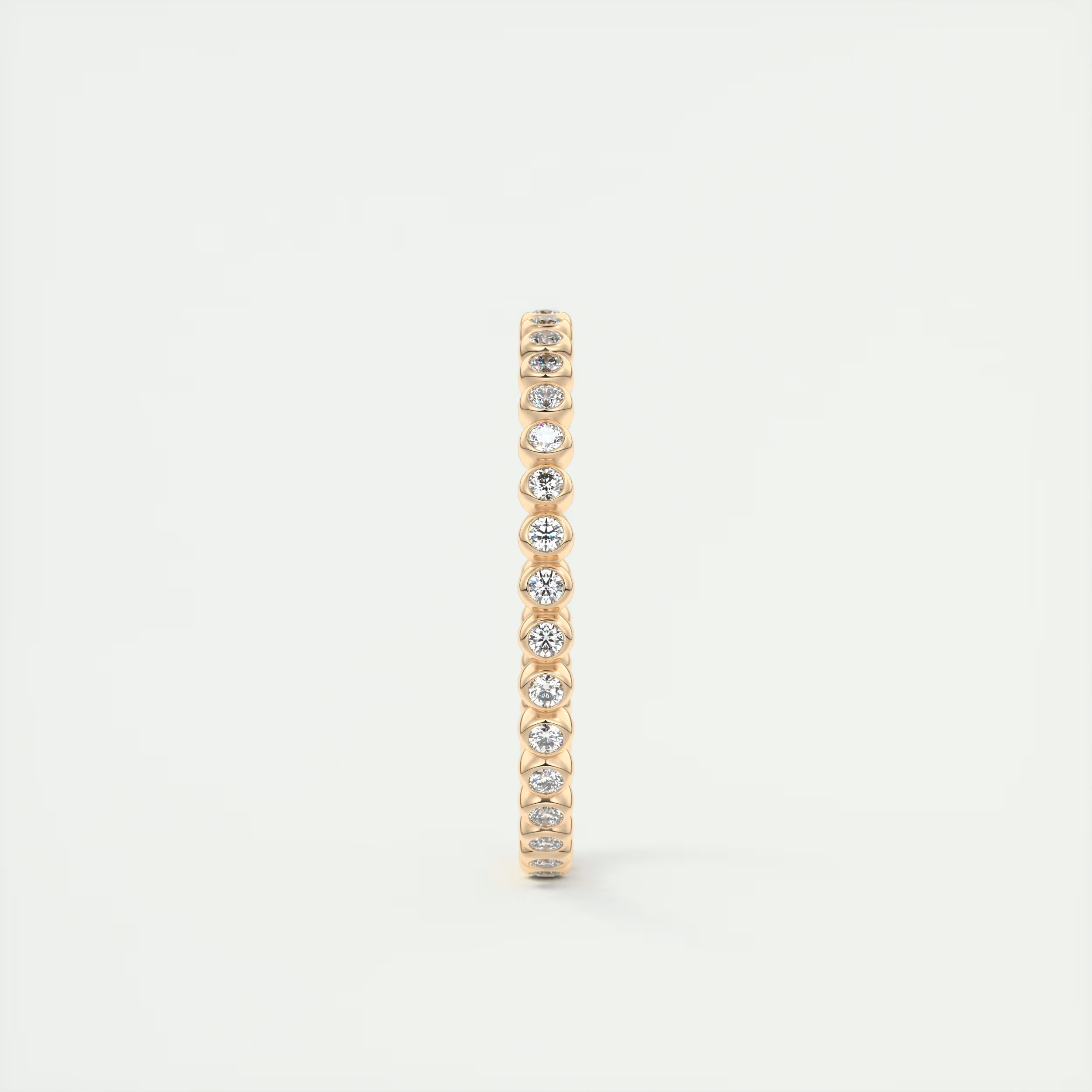 Bezel Set Beaded Eternity Band (0.25 TCW)