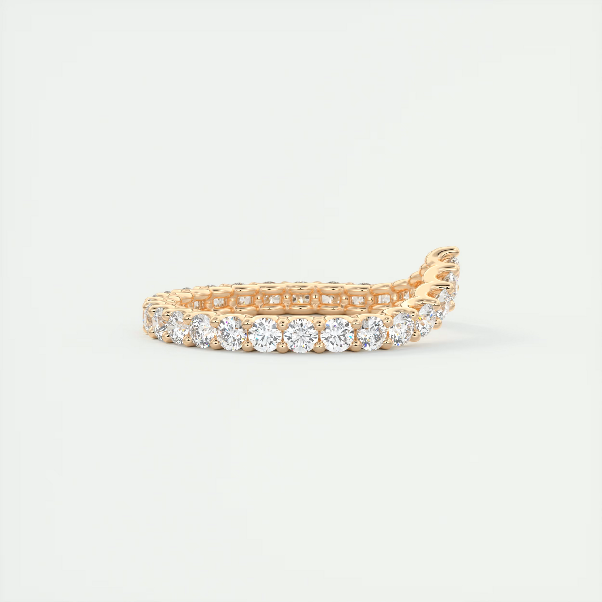 2.2mm Peaked Scallop Eternity Band (1.10 TCW)
