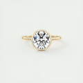 2 Carat Flush Stacking Round Bezel Solitaire