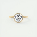 2 Carat Flush Stacking Round Bezel Solitaire 2