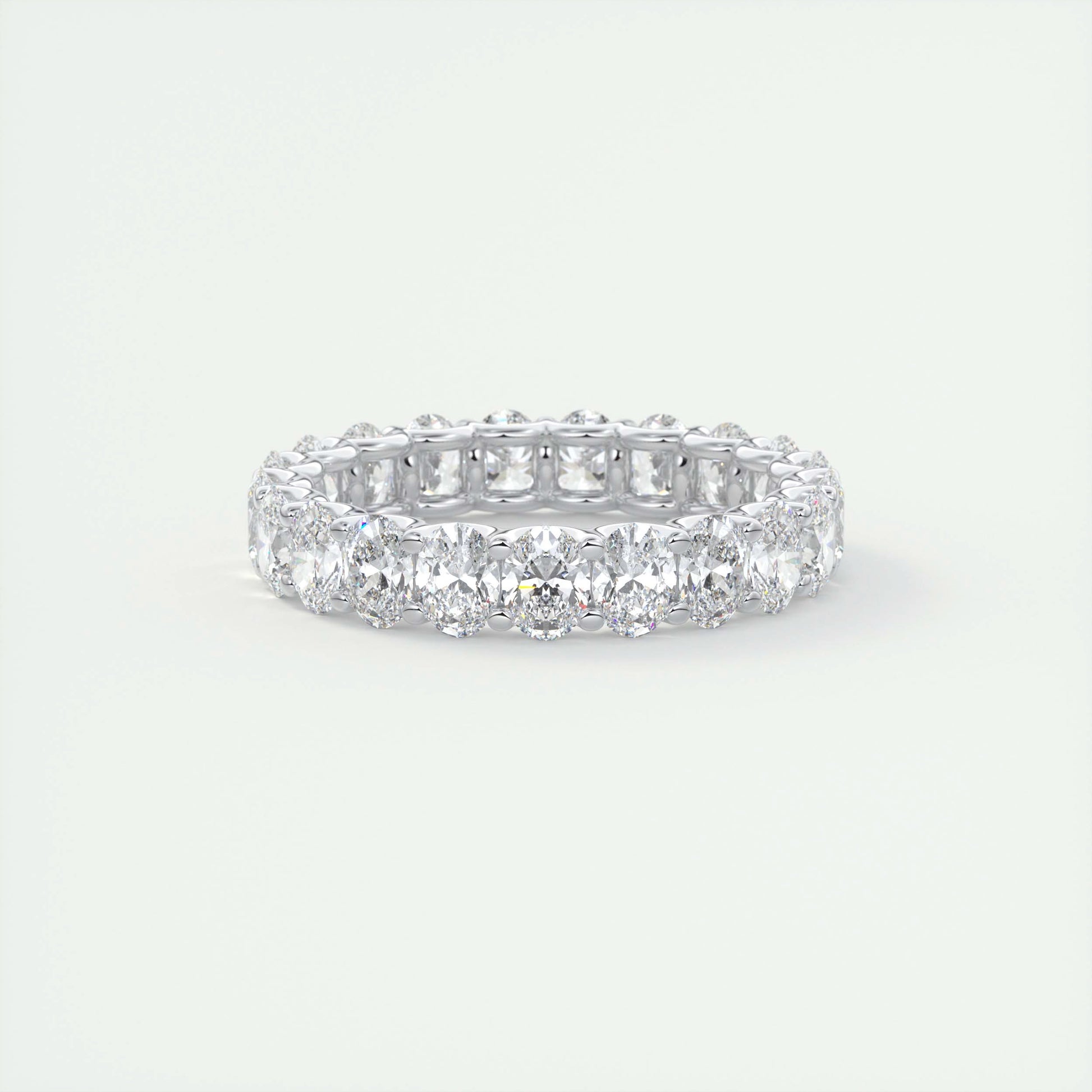Grace Oval Diamond Eternity Band (3.00 TCW)