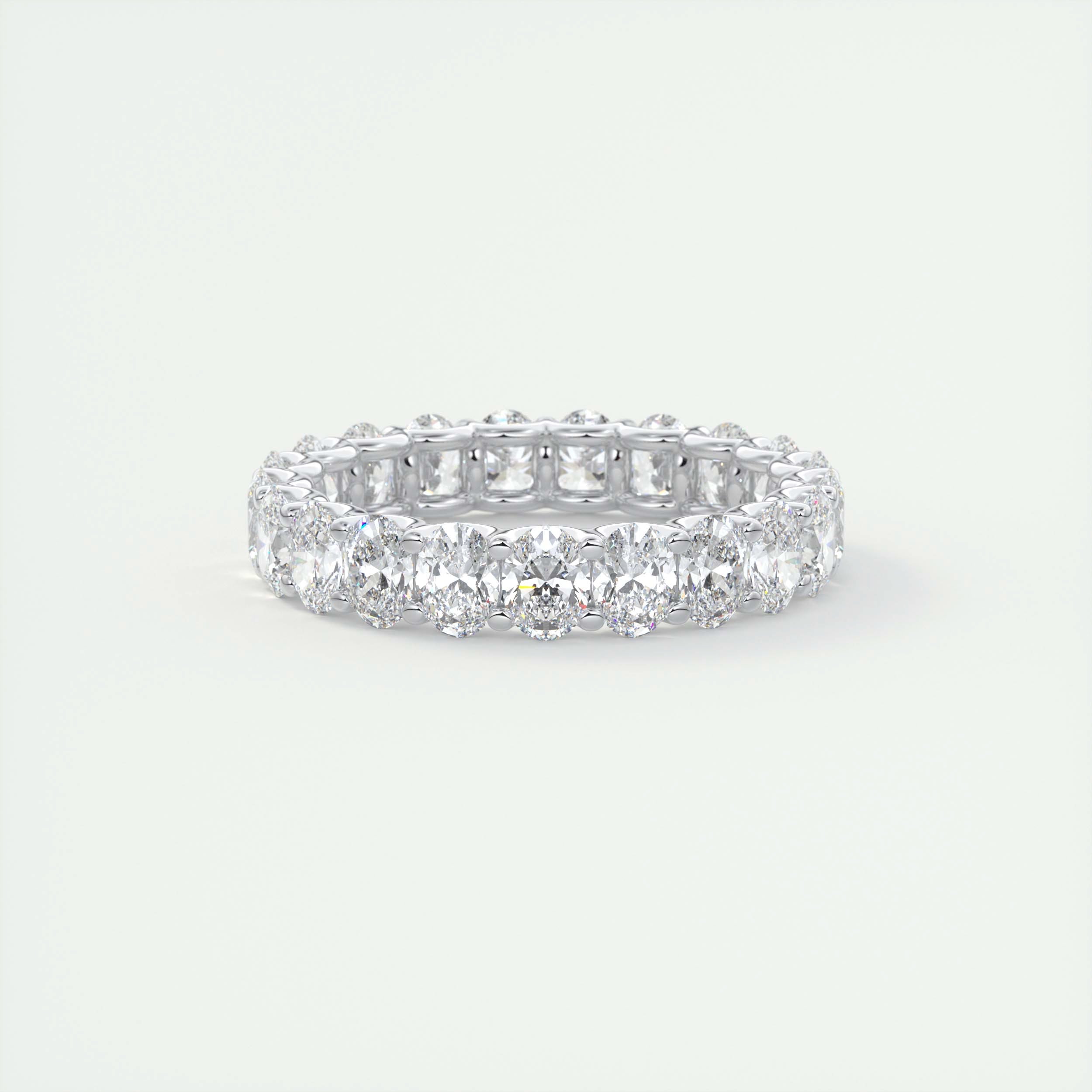 Grace Oval Diamond Eternity Band (3.00 TCW)