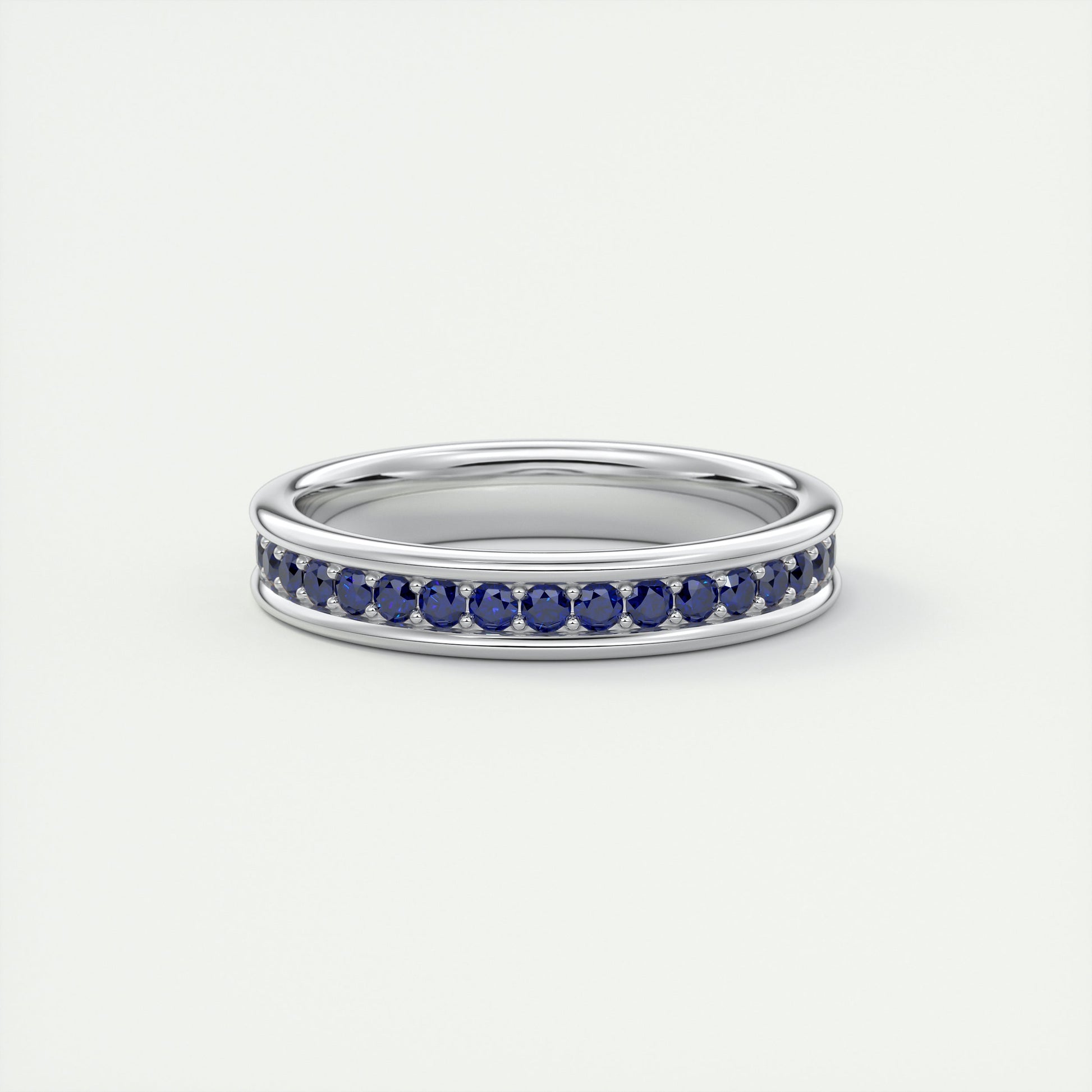 Modern Chunky Blue Eternity Band (0.70 TCW)