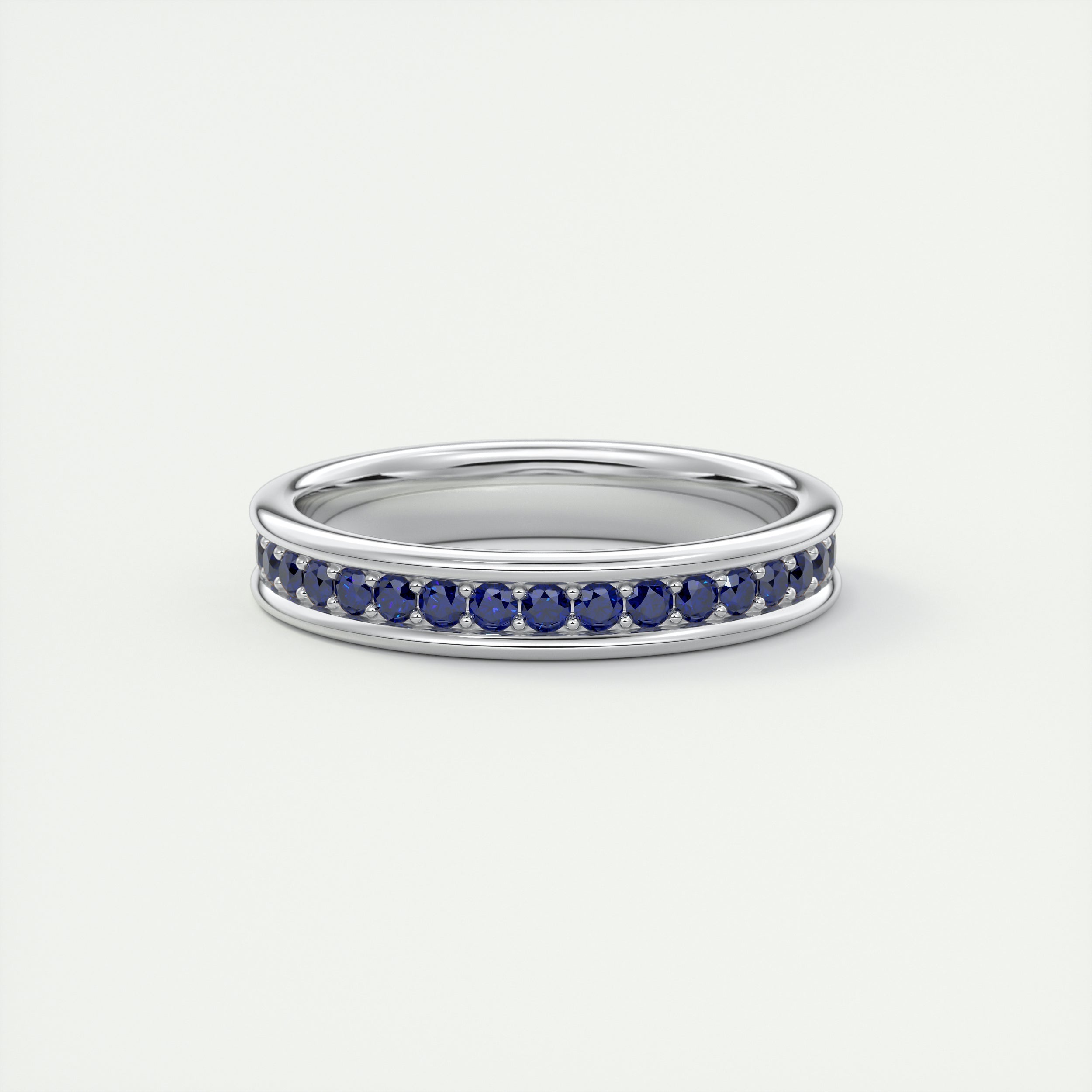 Modern Chunky Blue Eternity Band (0.70 TCW)