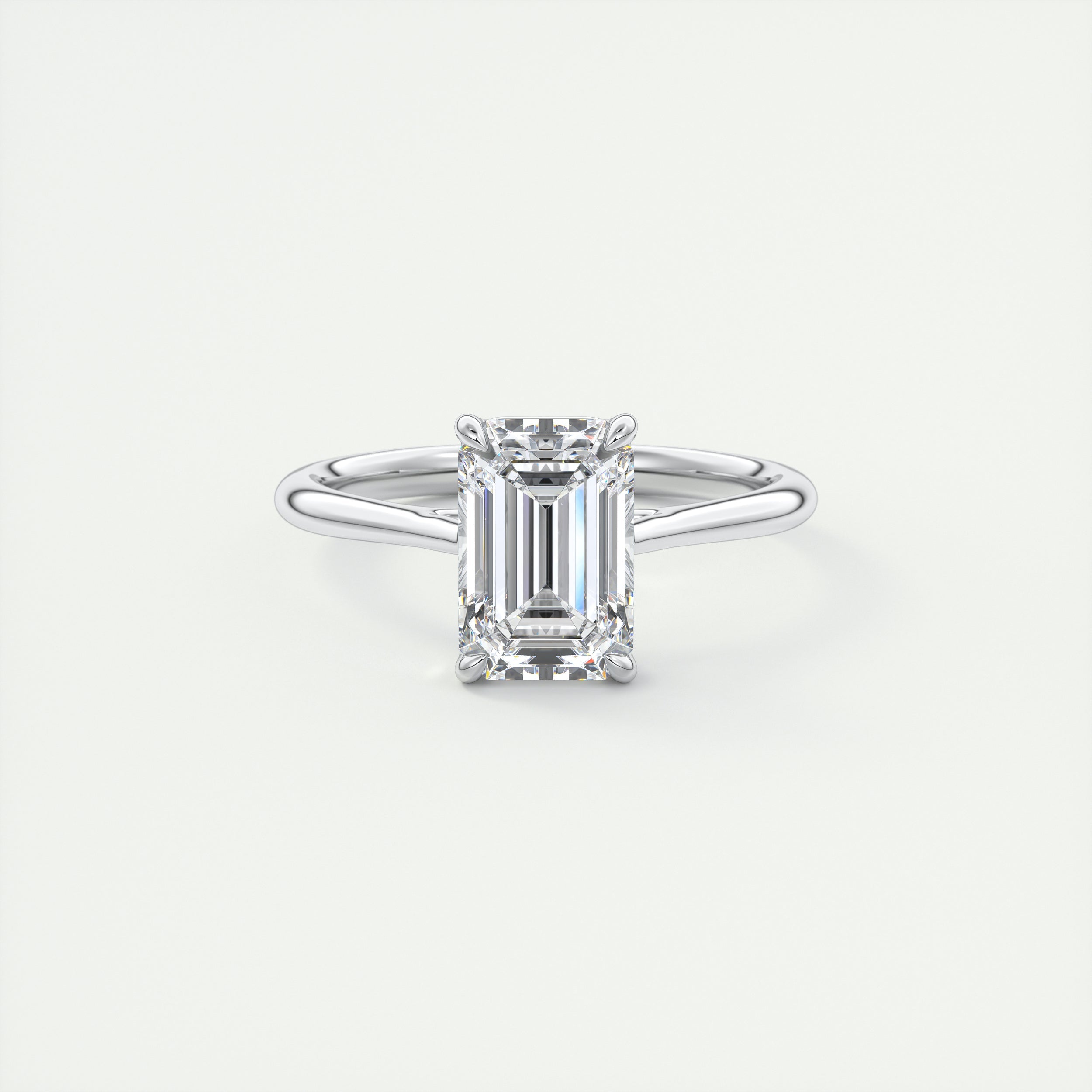 2 ct Emerald Flush Stacking 1.8mm Solitaire