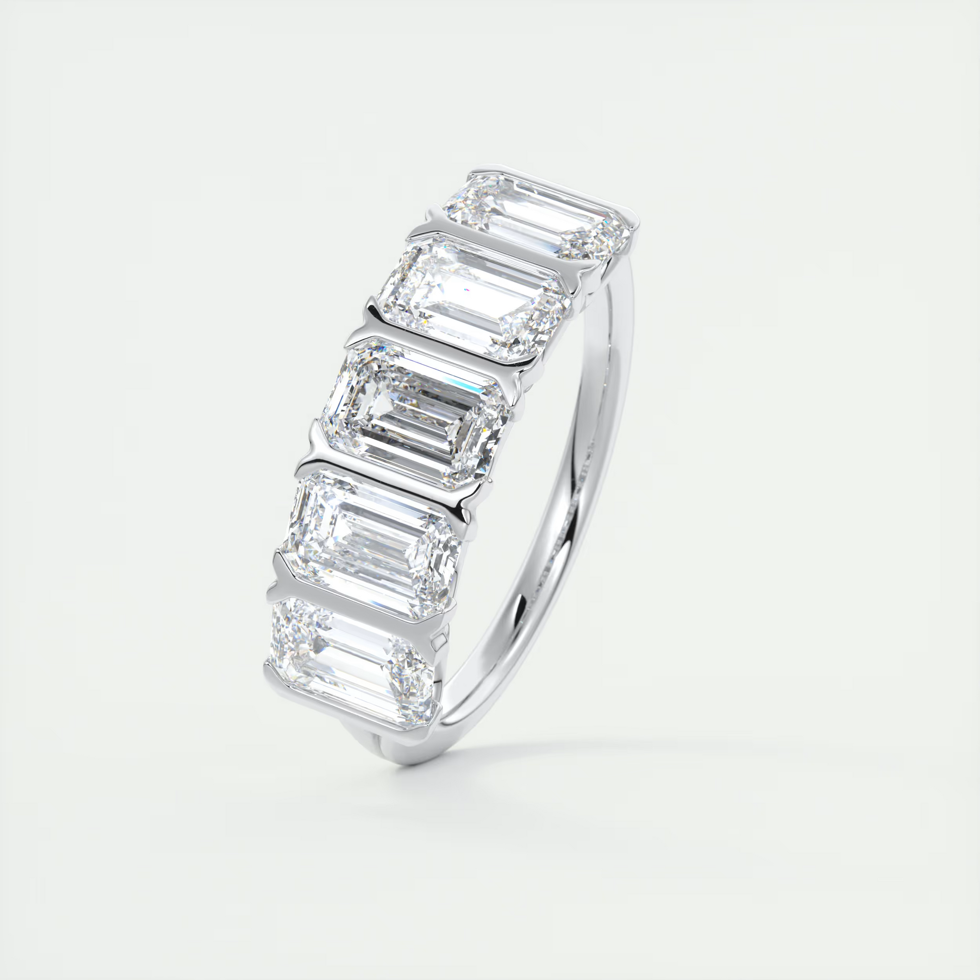 Emerald Five Stone Ring (2.50 TCW)