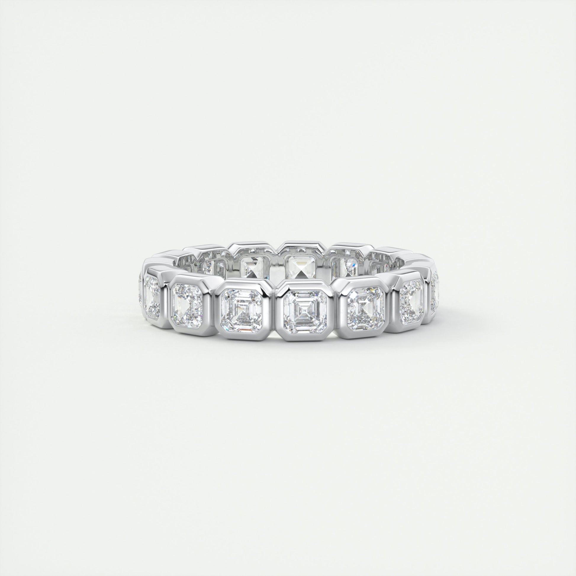 Asscher Bezel Eternity Band (2.25 TCW)