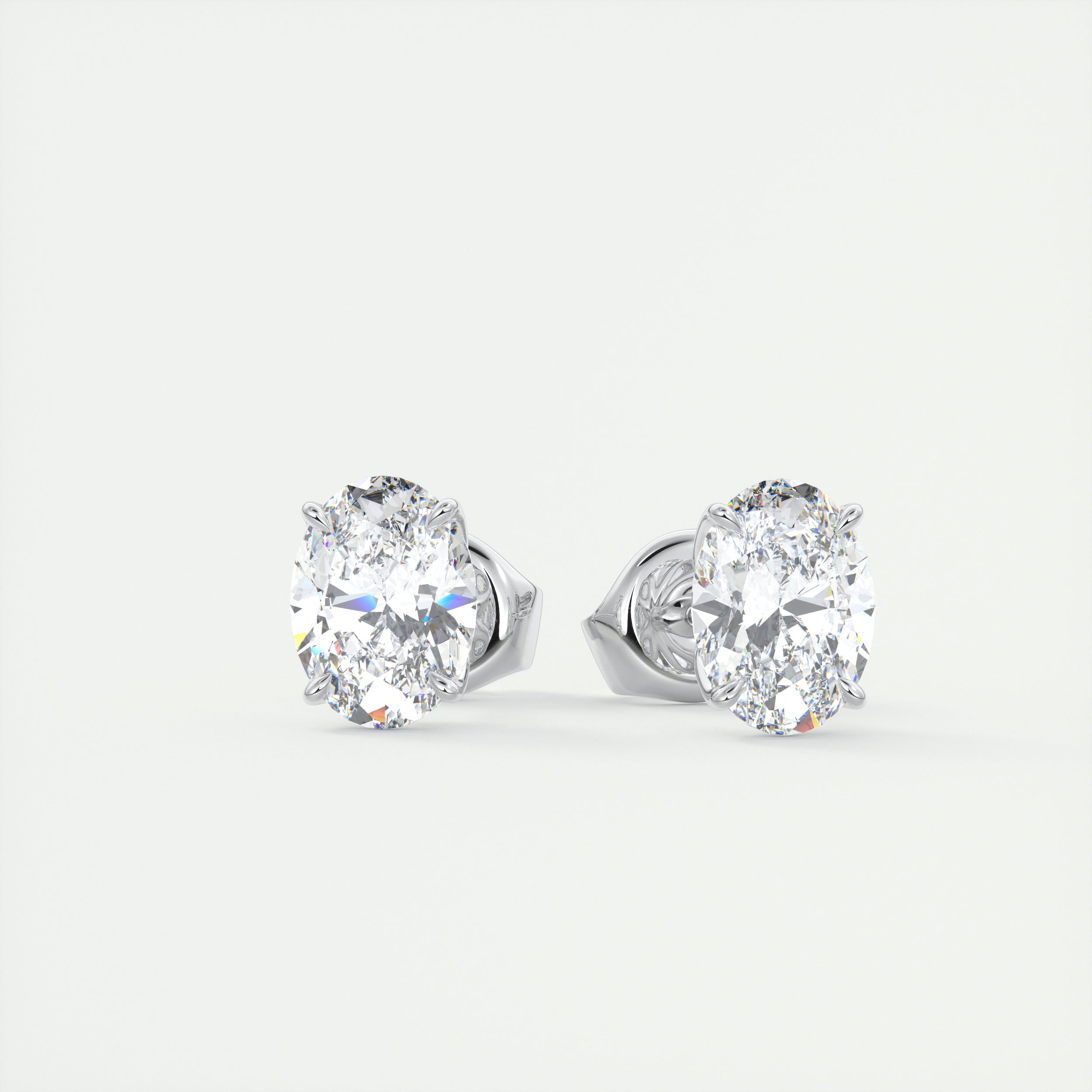 2 ct Oval Diamond Studs