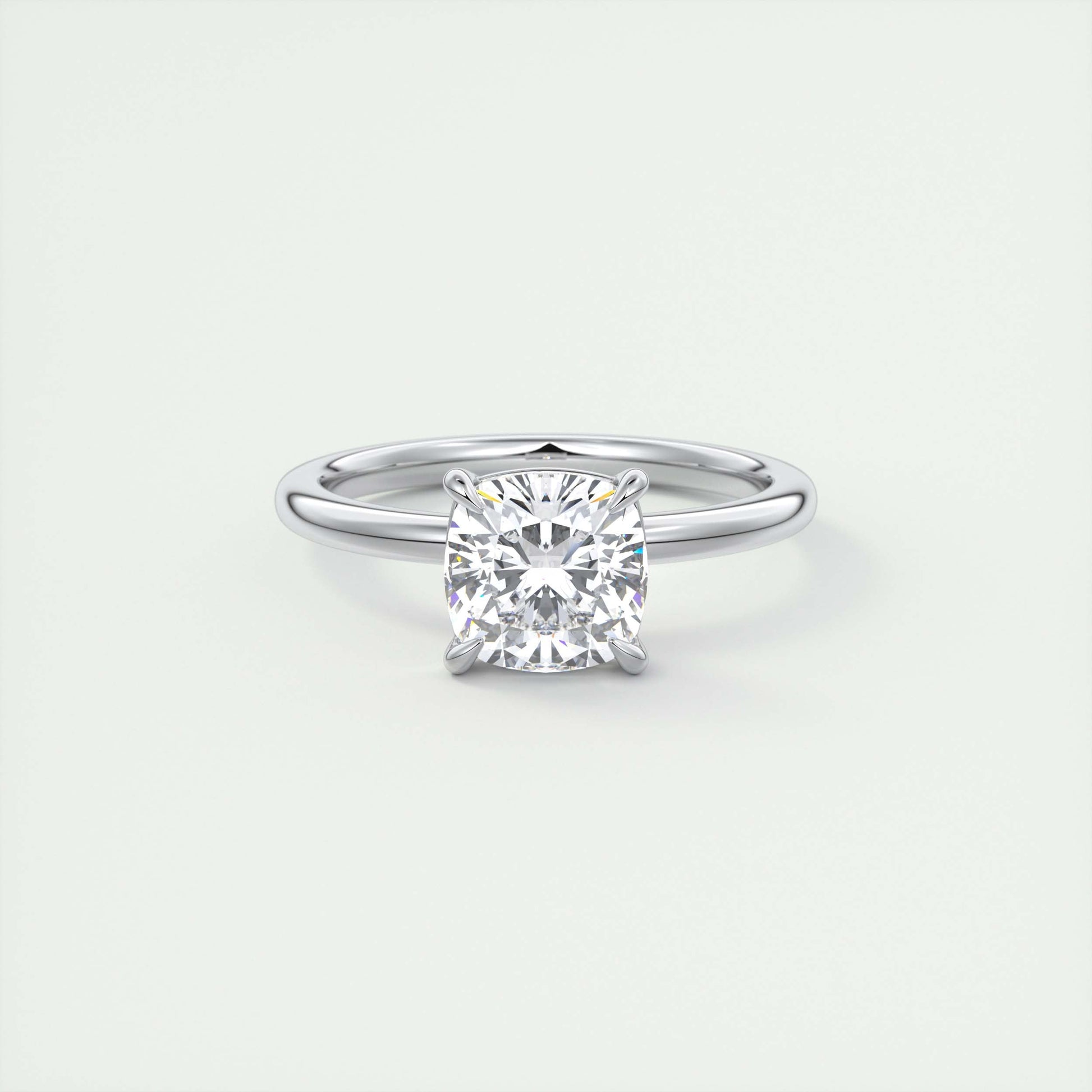 2 Carat Cushion Solitaire