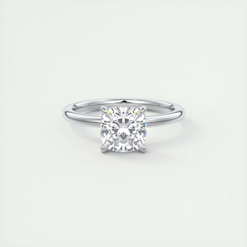 2 Carat Cushion Solitaire