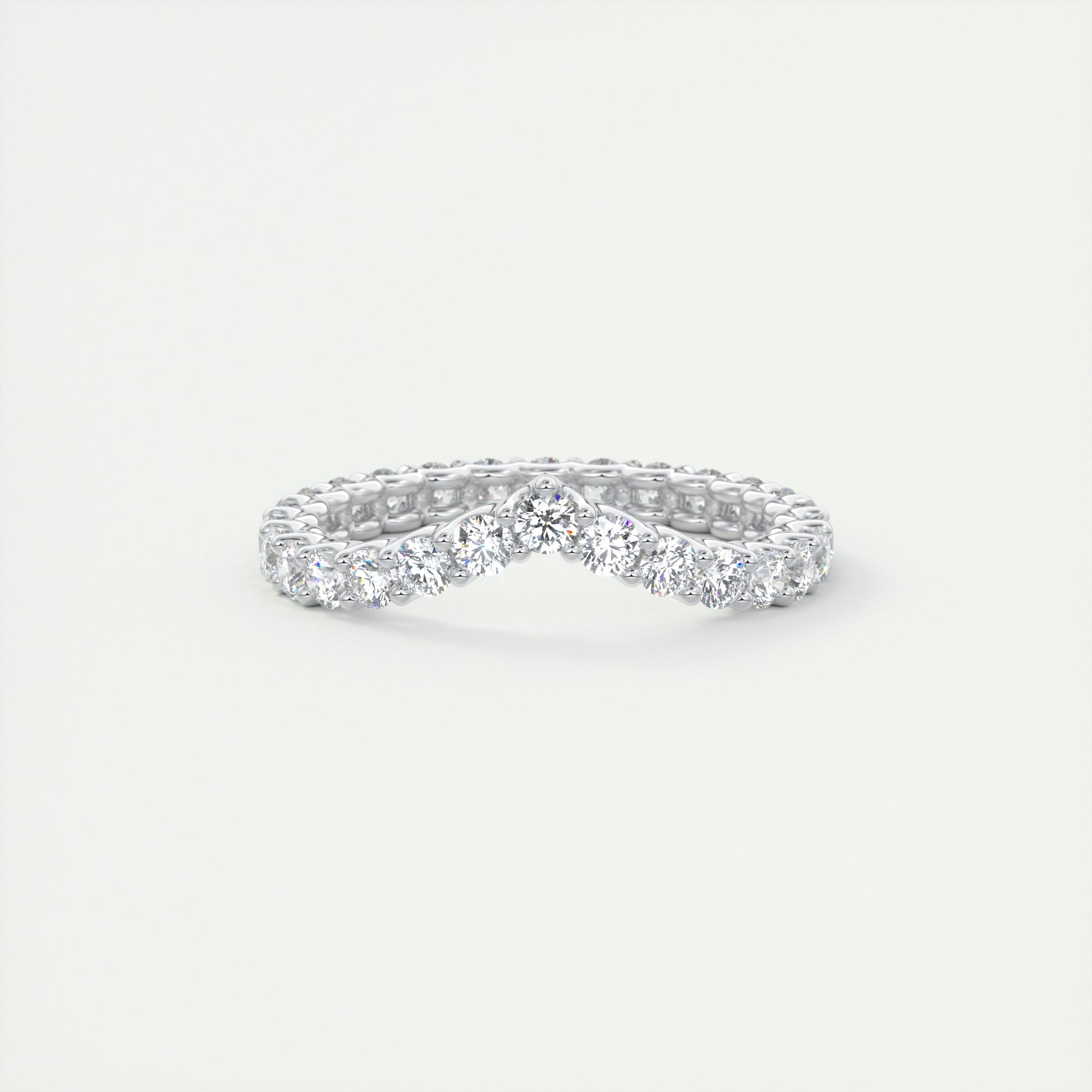 2.2mm Peaked Scallop Eternity Band (1.10 TCW)
