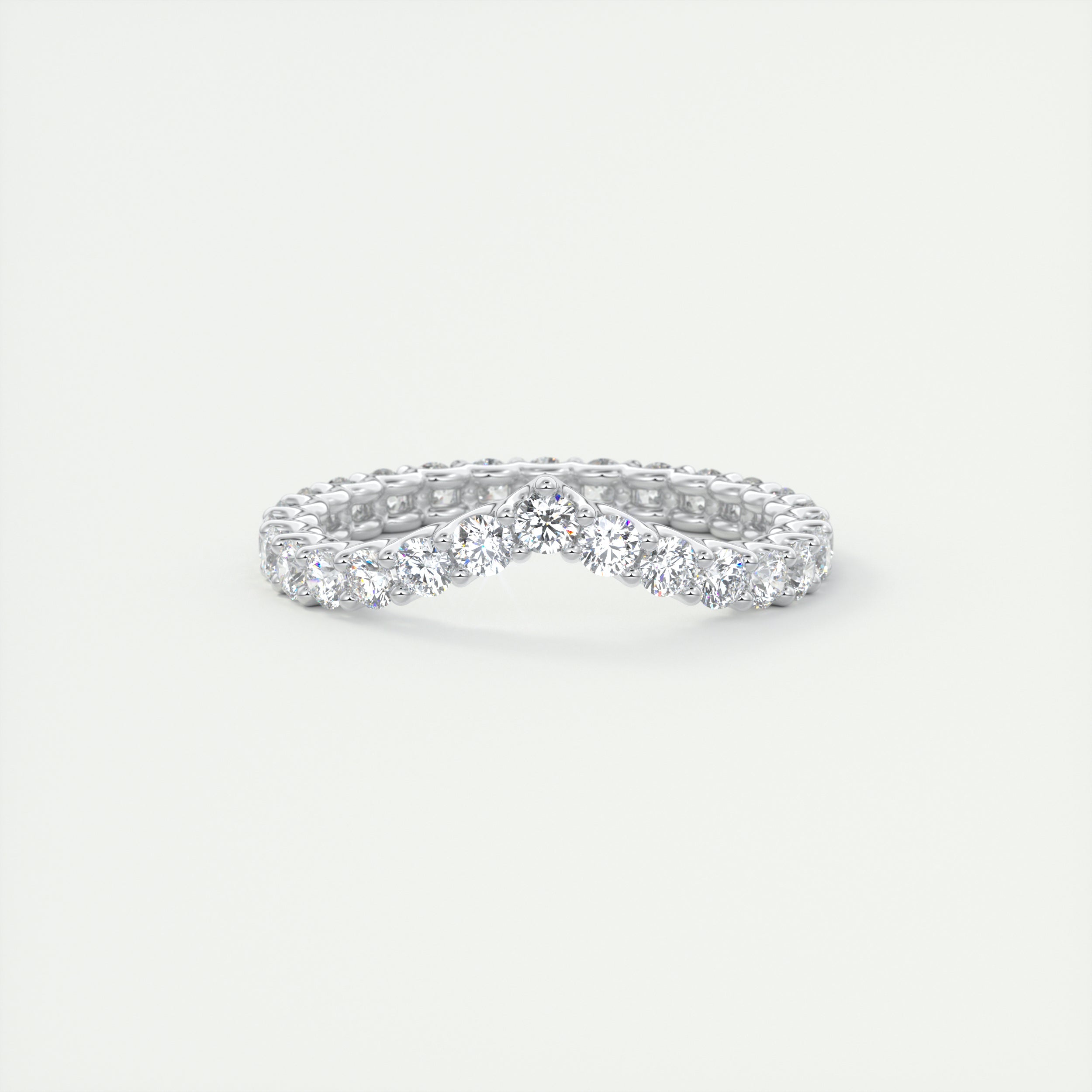 2.2mm Peaked Scallop Eternity Band (1.10 TCW)