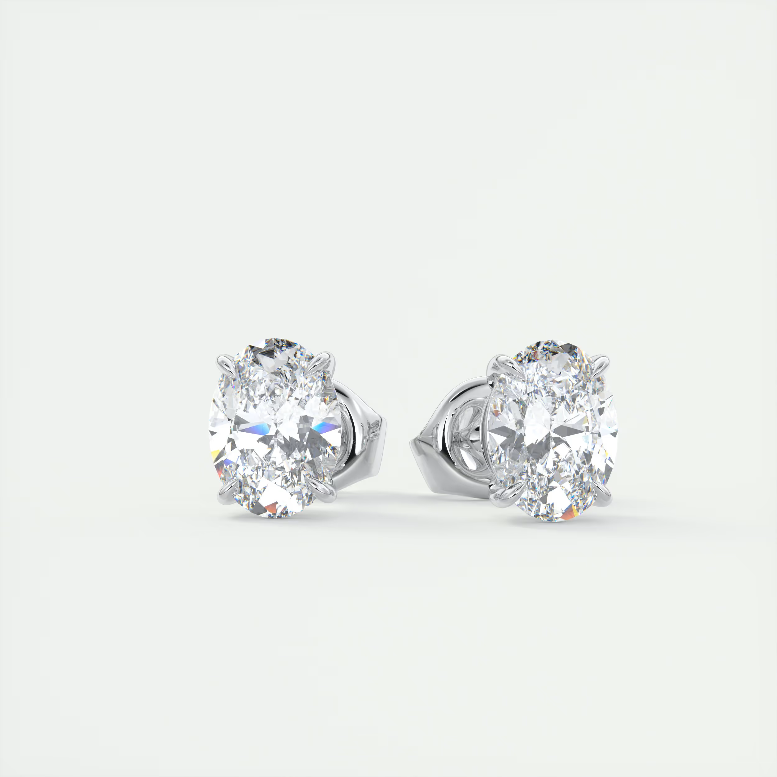 2 ct Oval Diamond Studs