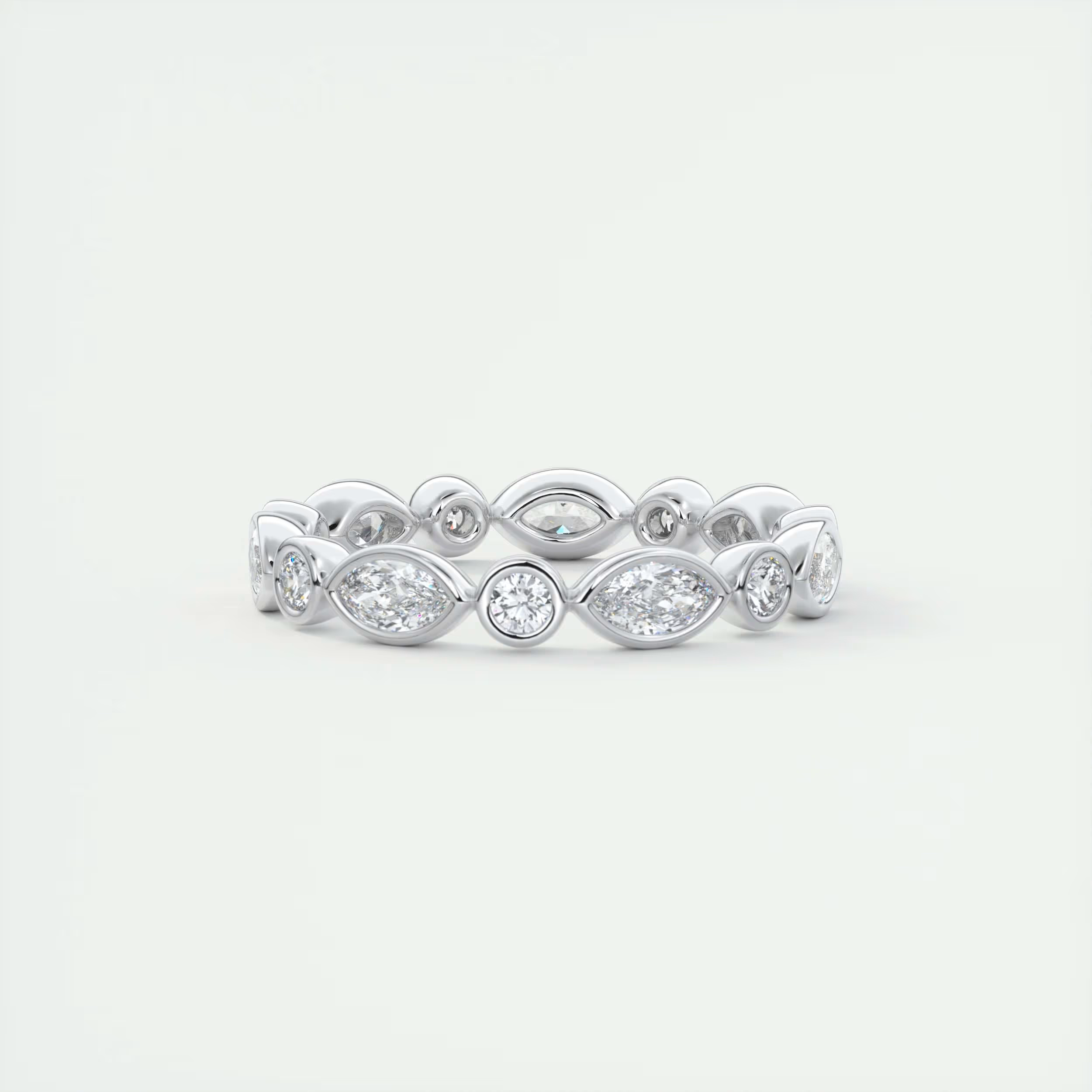 Marquise Bezel Eternity Band (0.75 TCW)