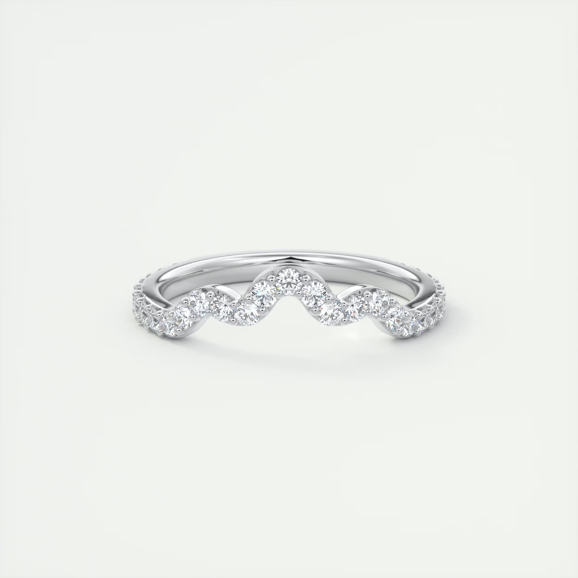 Cloud Squiggly Eternity Band – 1.5mm Rounds (0.60 TCW)