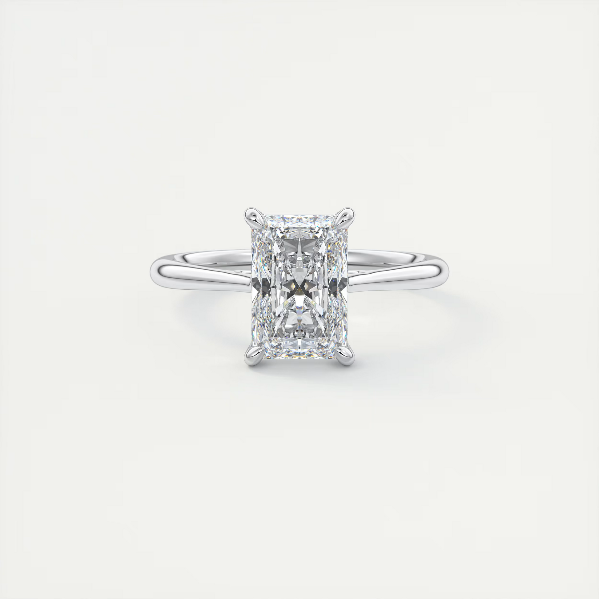 2 ct Emerald Flush Stacking 1.8mm Solitaire
