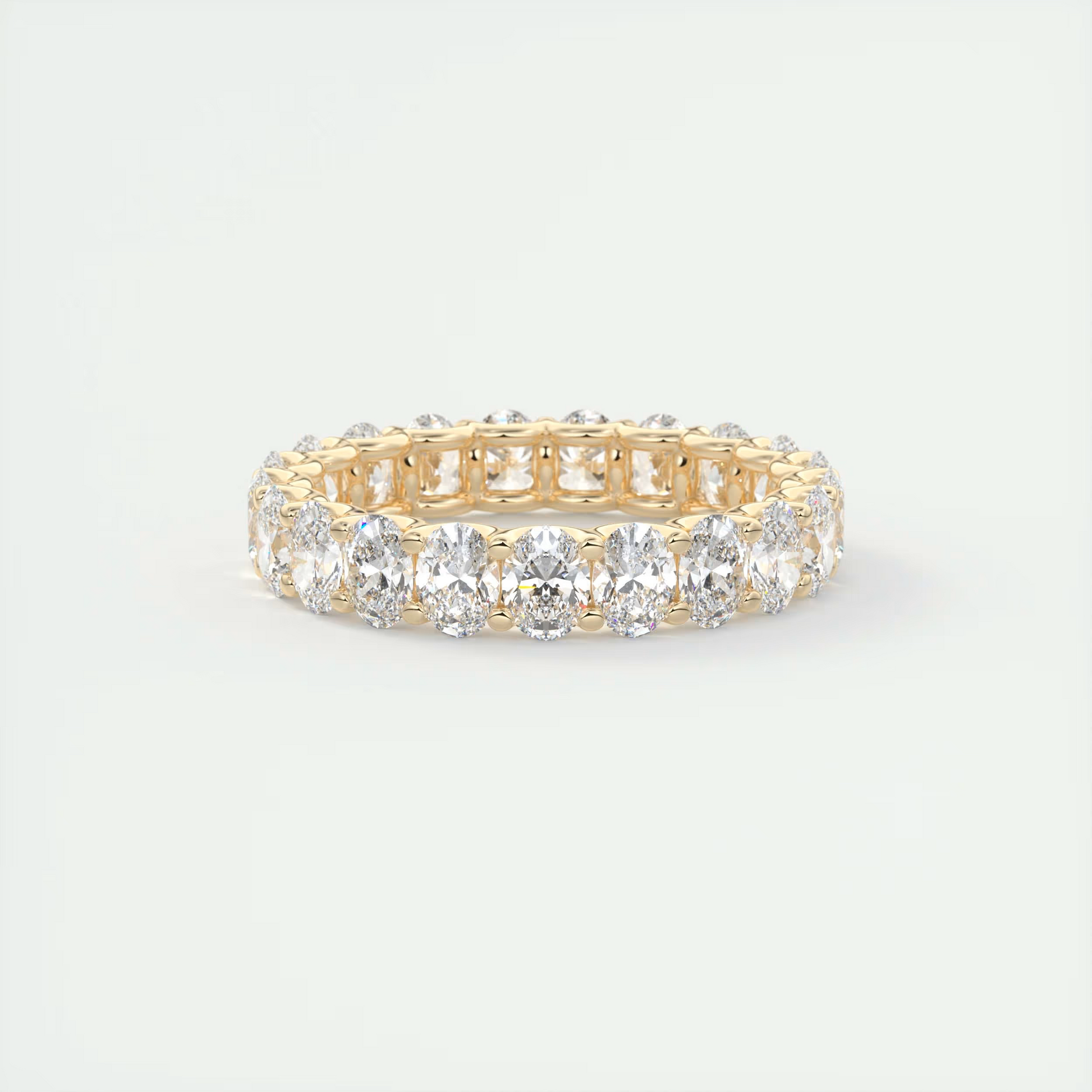 Grace Oval Diamond Eternity Band (3.00 TCW)
