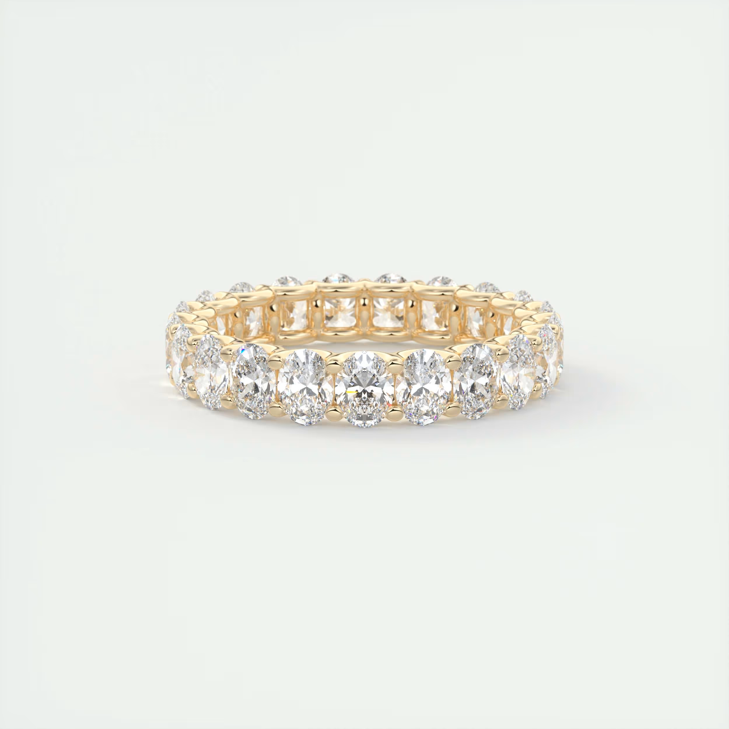 Grace Oval Diamond Eternity Band (3.00 TCW)