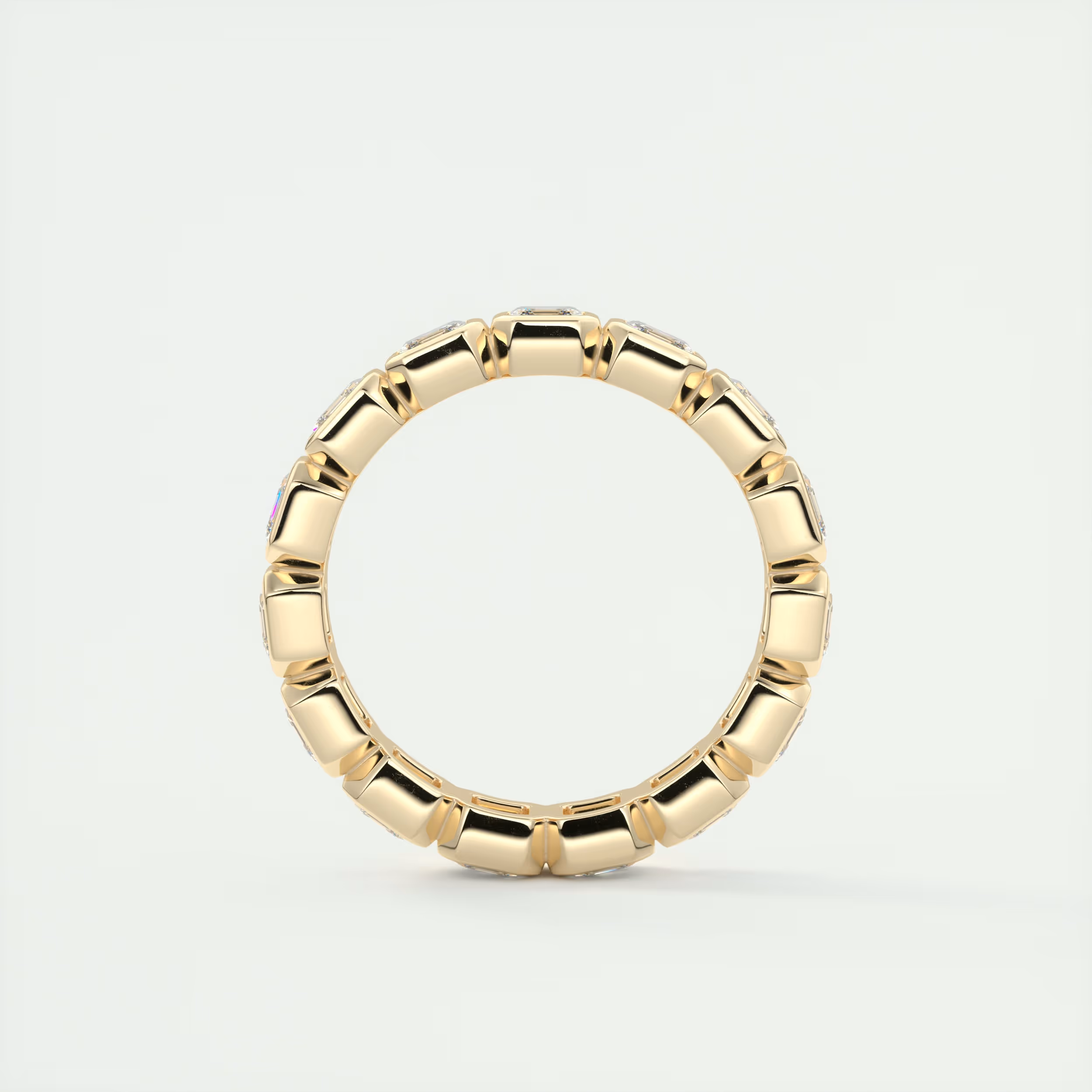 Asscher Bezel Eternity Band (2.25 TCW)