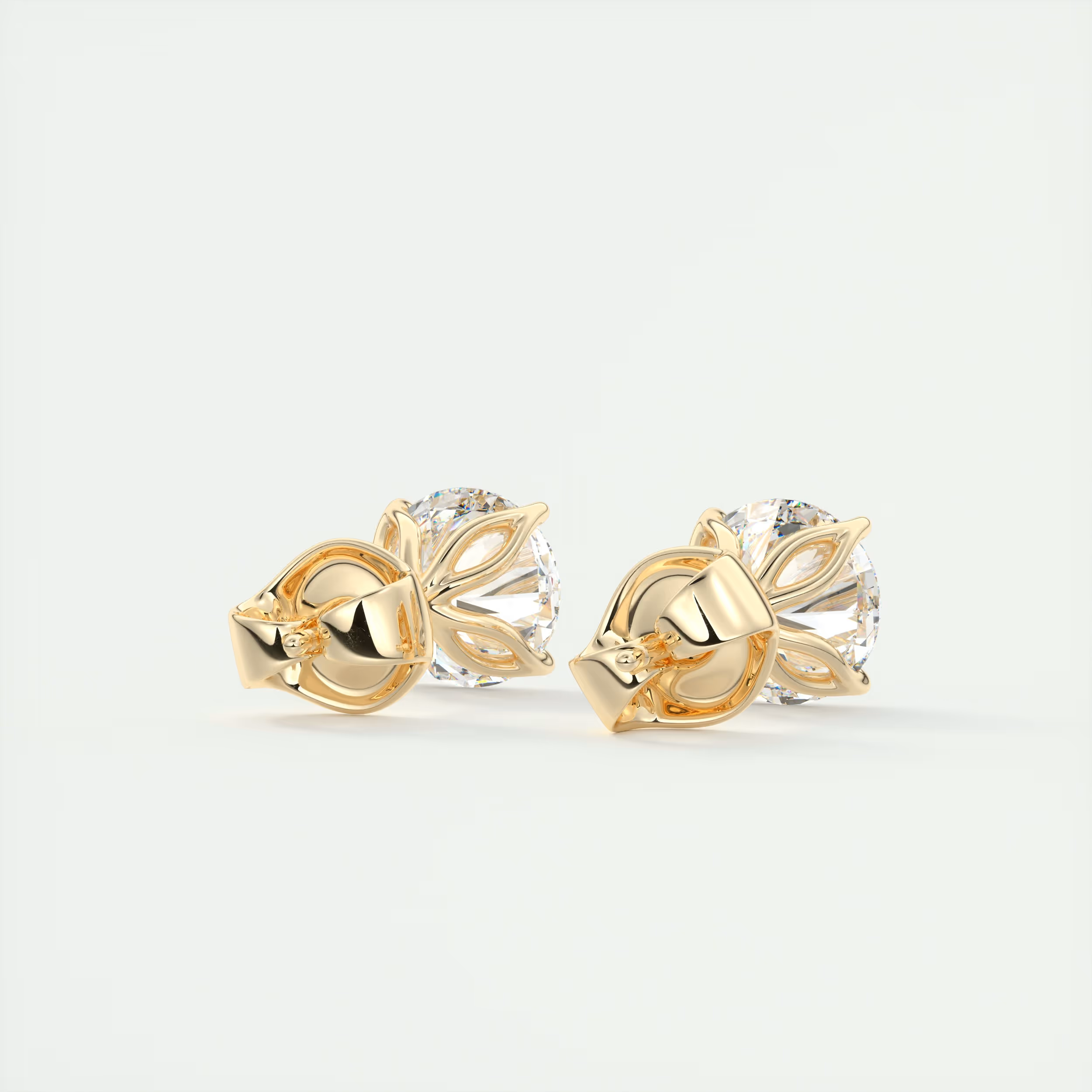 2 ct Round Diamond Studs