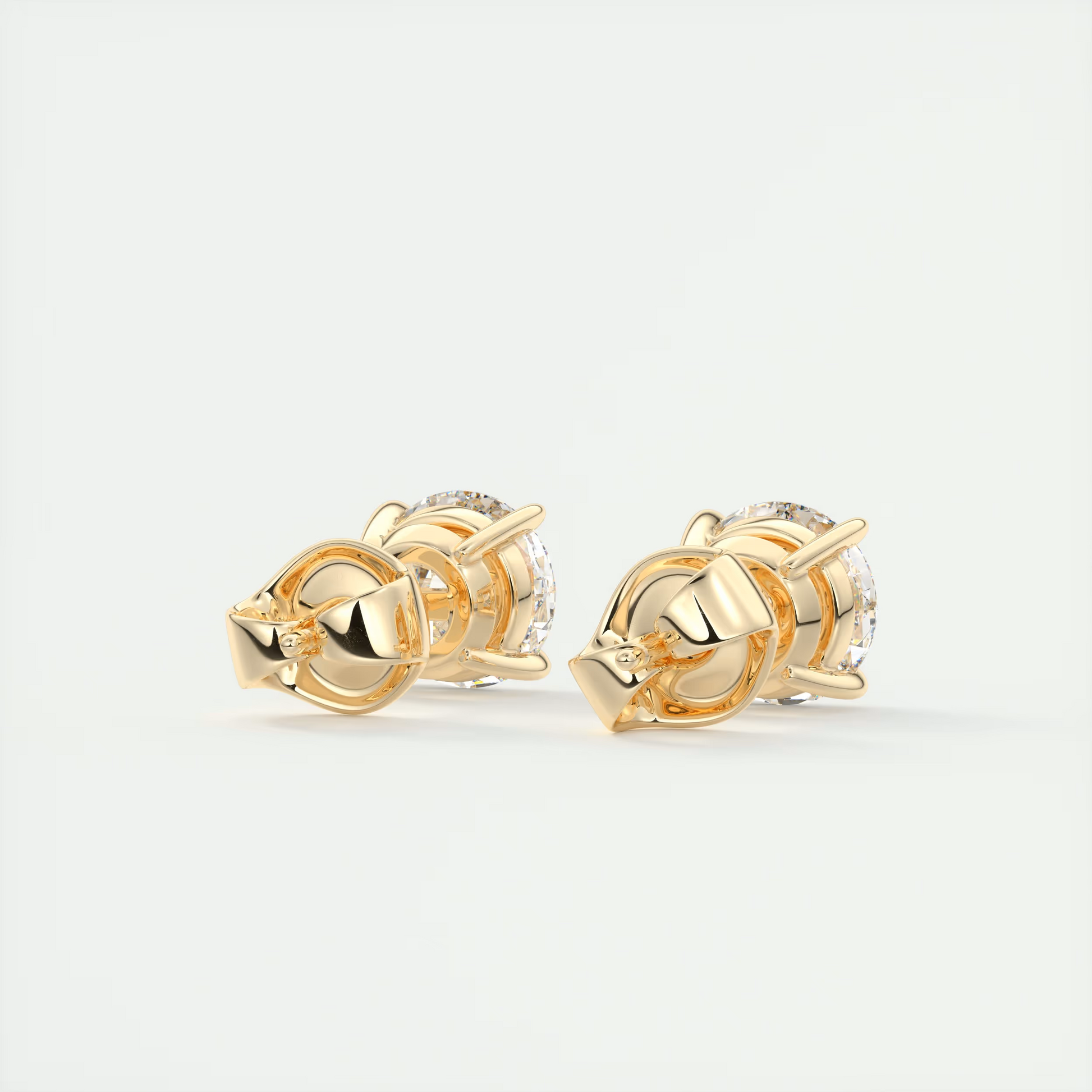 2 ct Round Diamond Studs