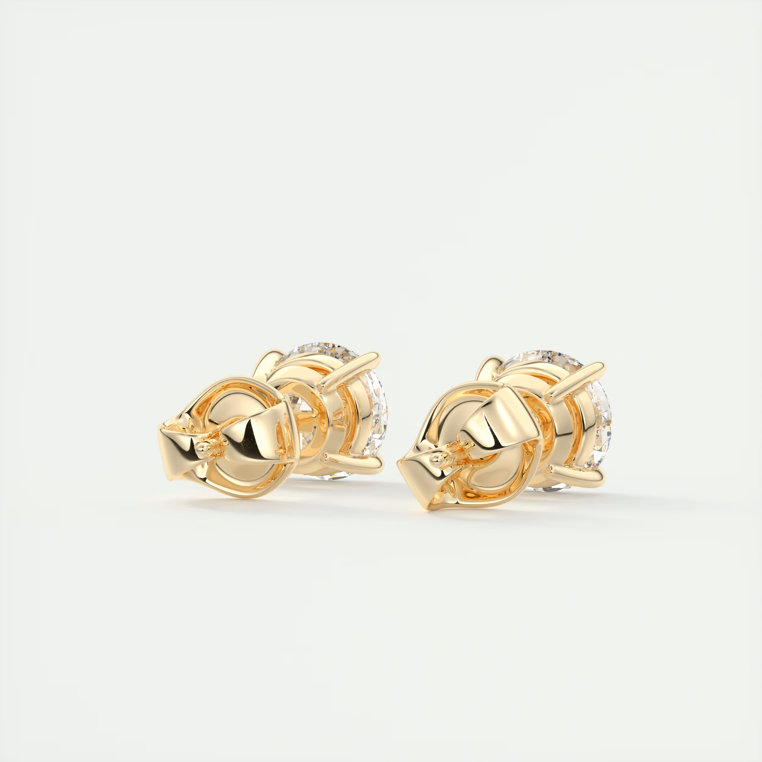 2 ct Round Diamond Studs