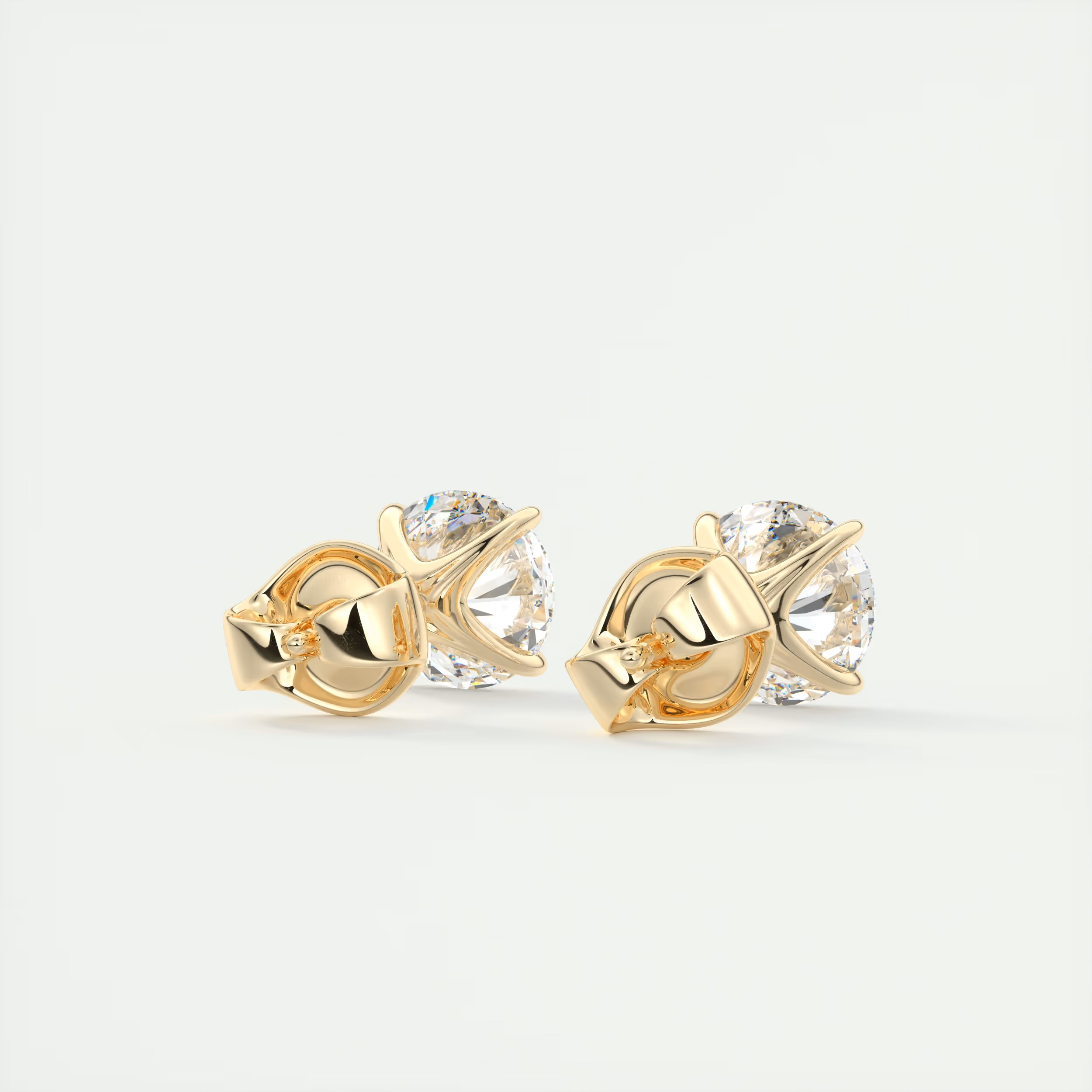 2 ct Round Diamond Studs 2