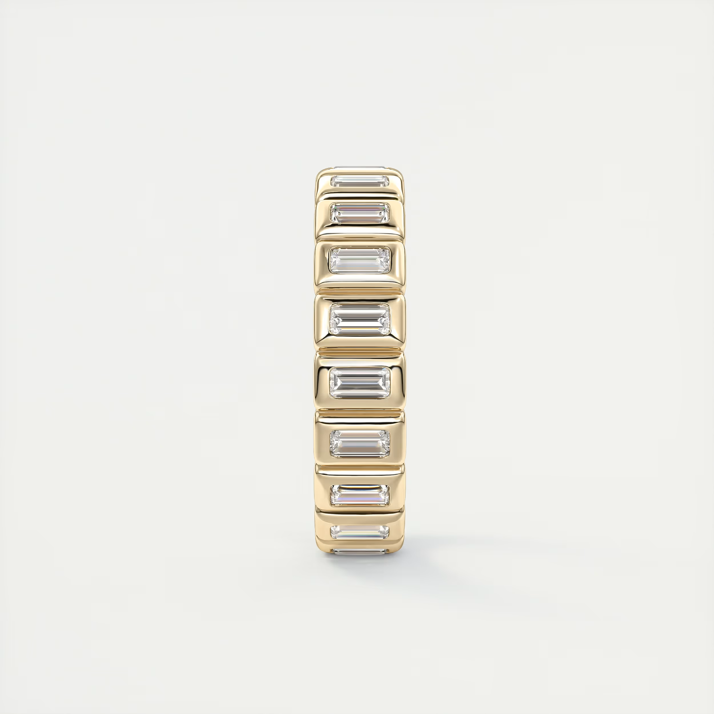 Straight Baguettes Bezel Eternity Band (0.80 TCW)