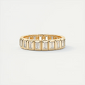 Straight Baguettes Bezel Eternity Band (0.80 TCW)