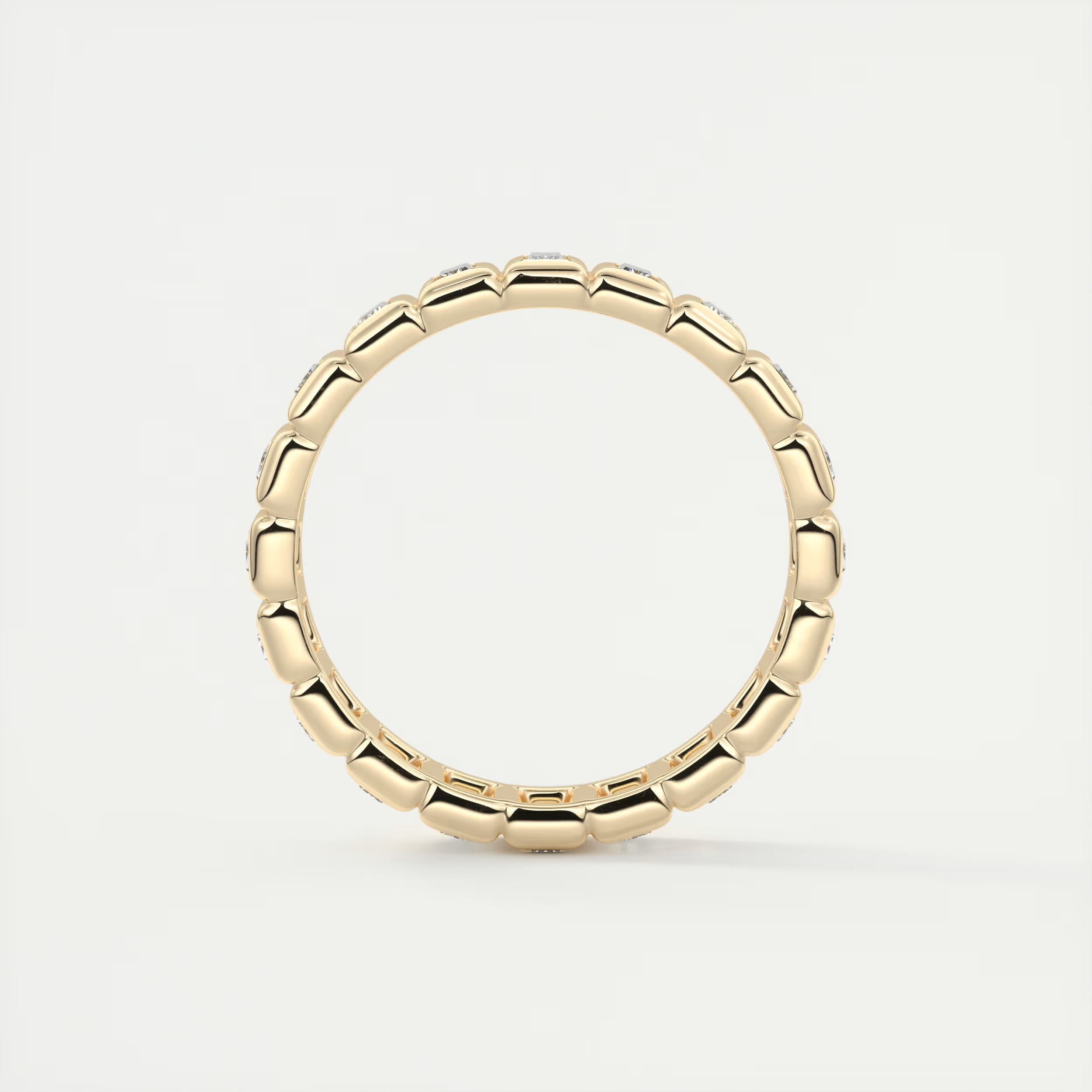 Straight Baguettes Bezel Eternity Band (0.80 TCW)