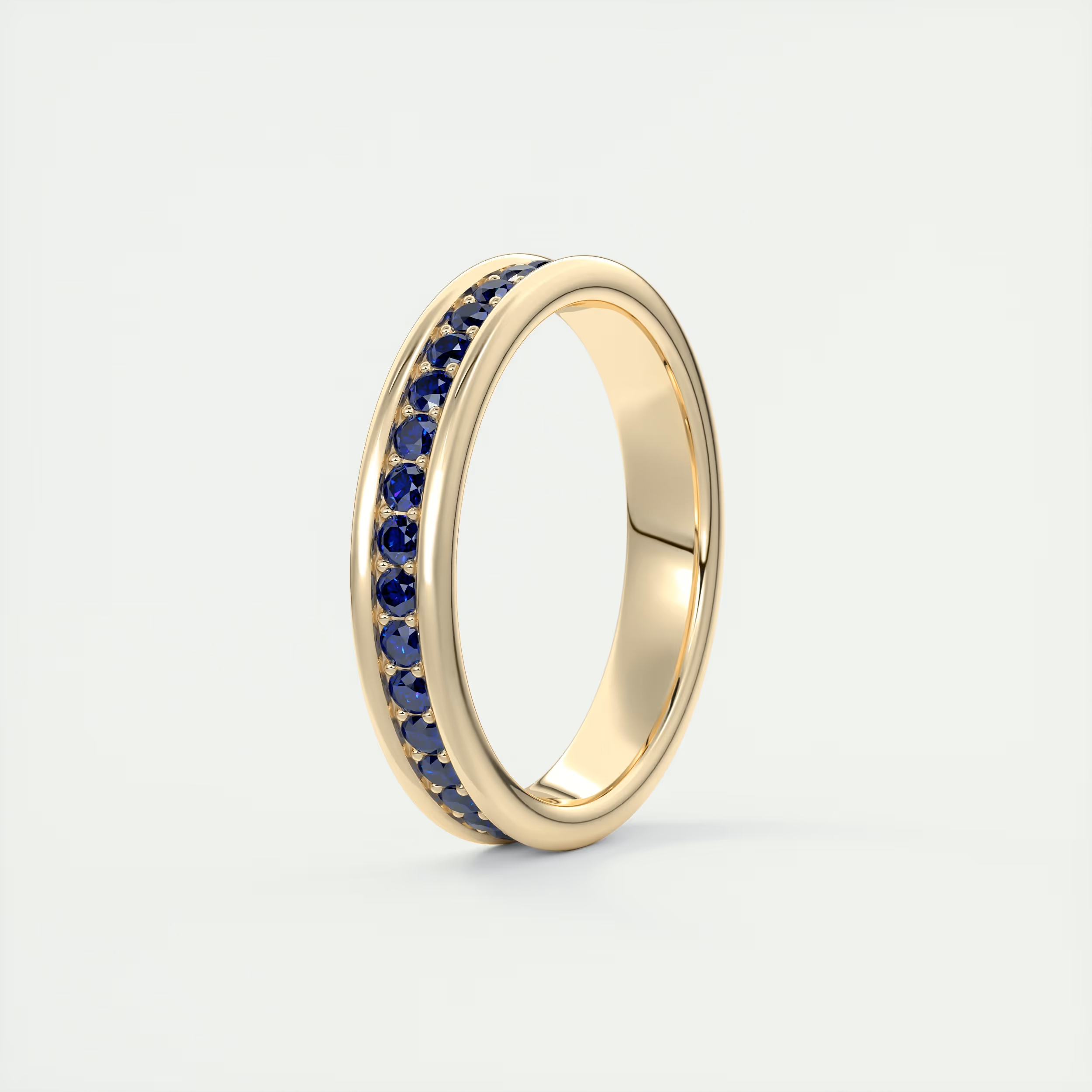 Modern Chunky Blue Eternity Band (0.70 TCW)