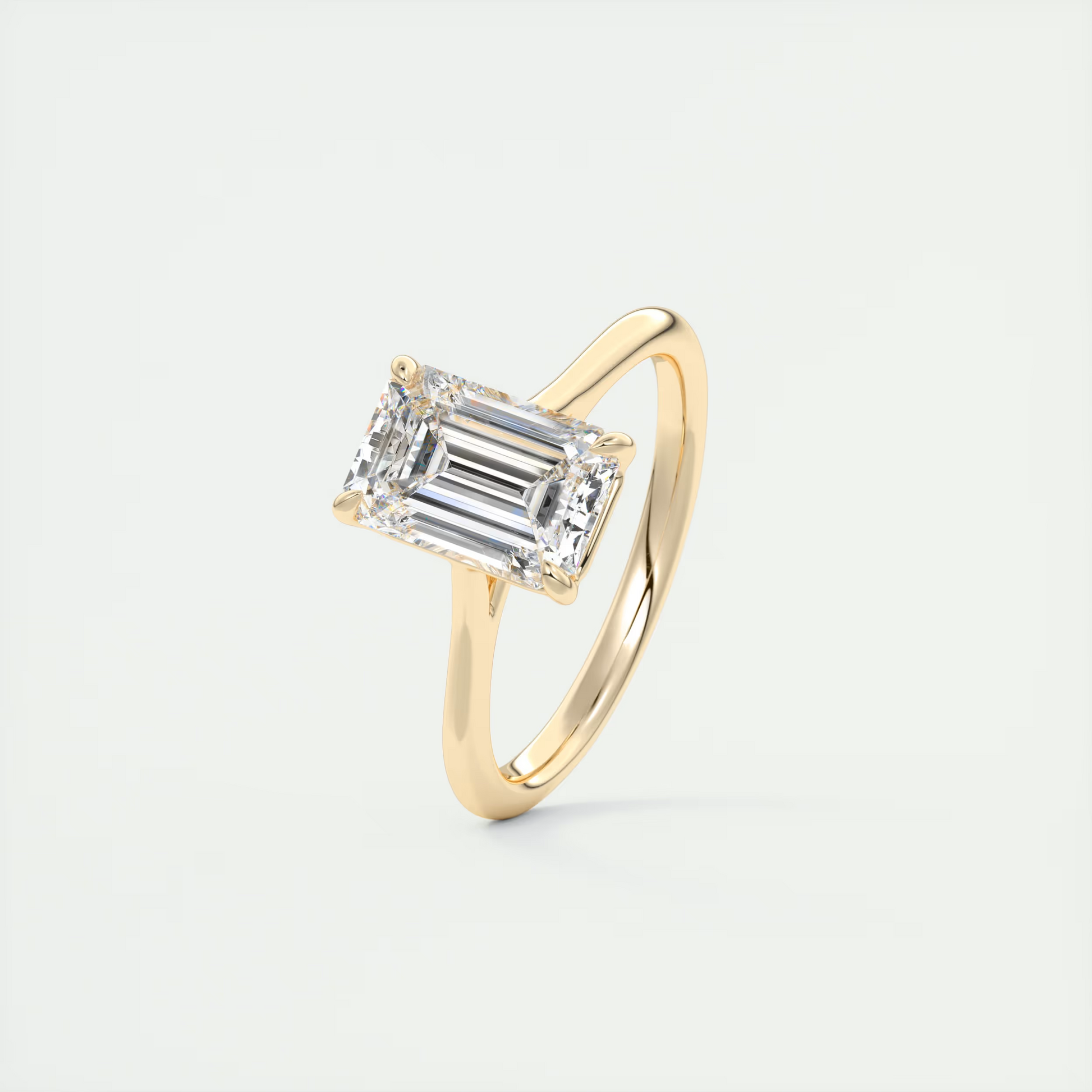 2 ct Emerald Flush Stacking 1.8mm Solitaire