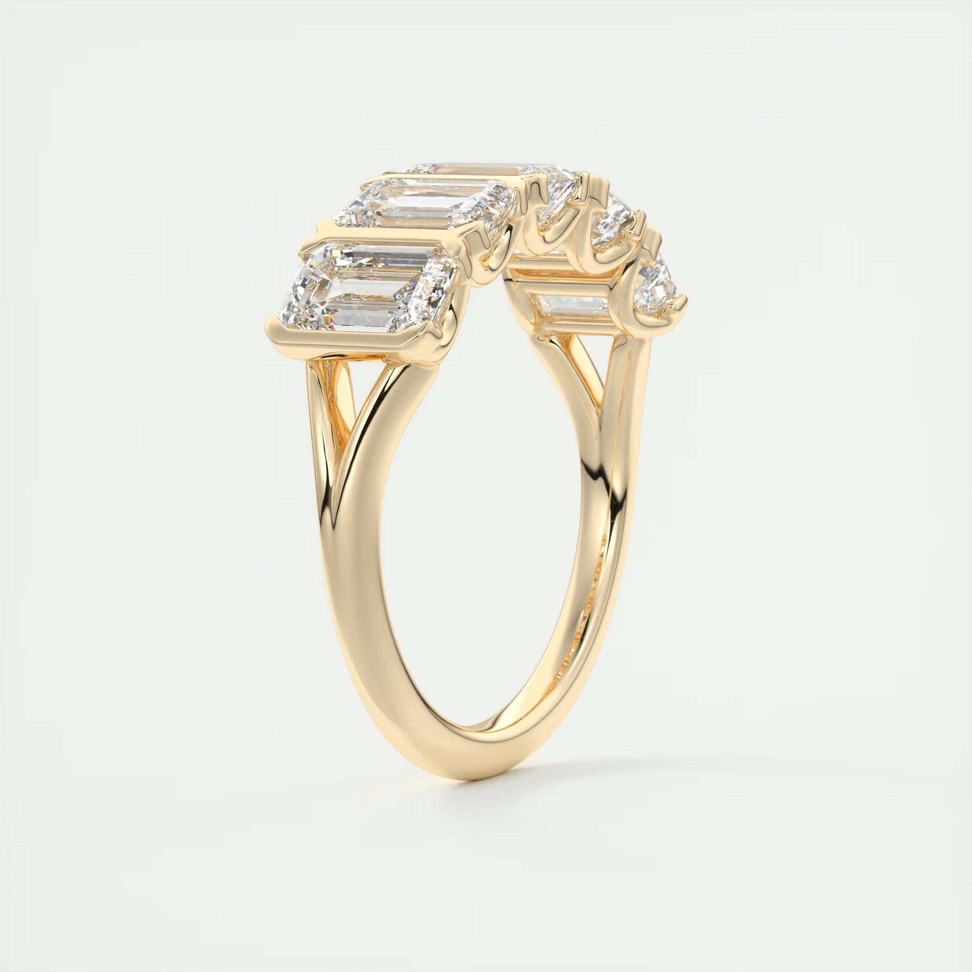 Emerald Five Stone Ring (2.50 TCW)