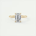 2 ct Emerald Flush Stacking Low Profile Solitaire