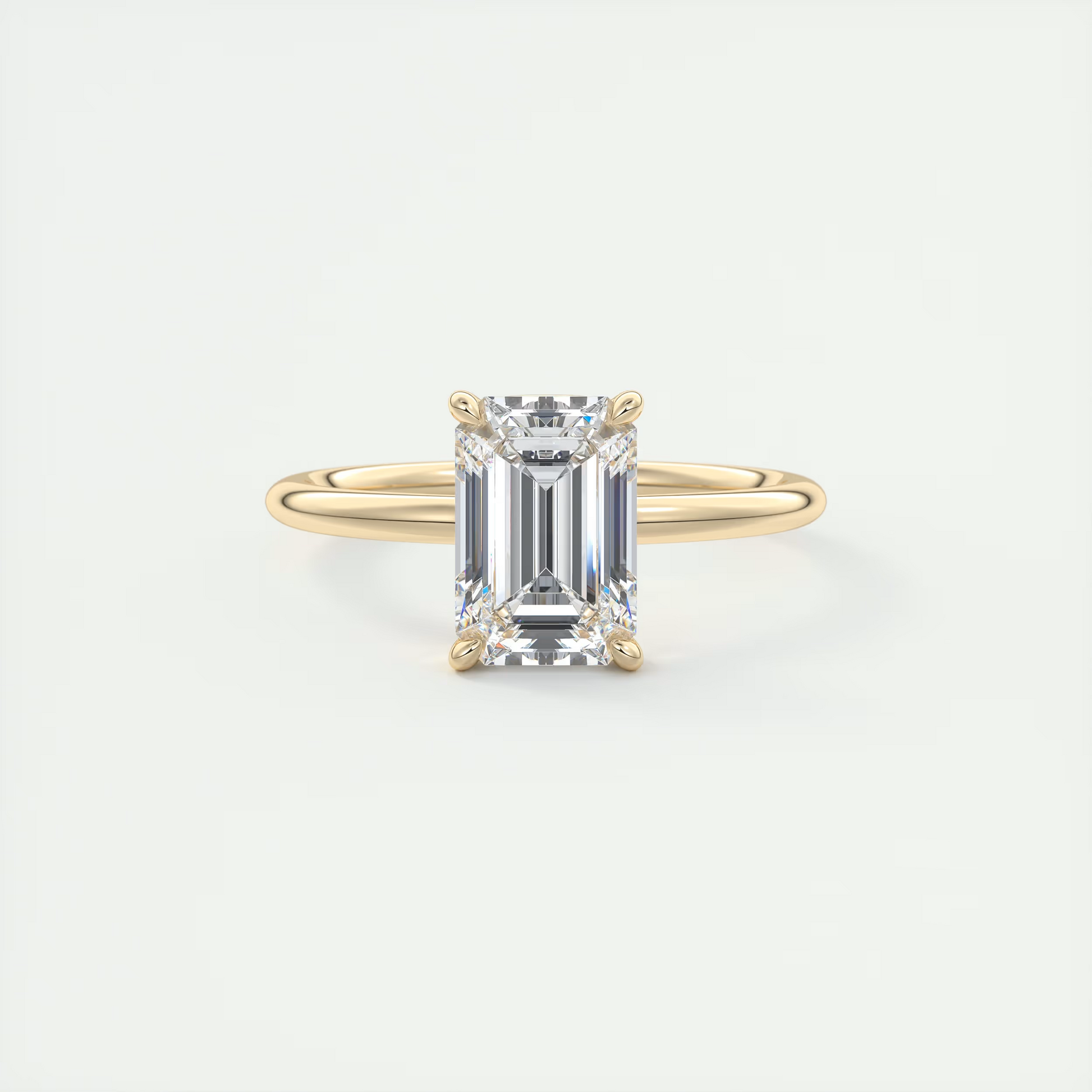 2 ct Emerald Flush Stacking 1.8mm Solitaire
