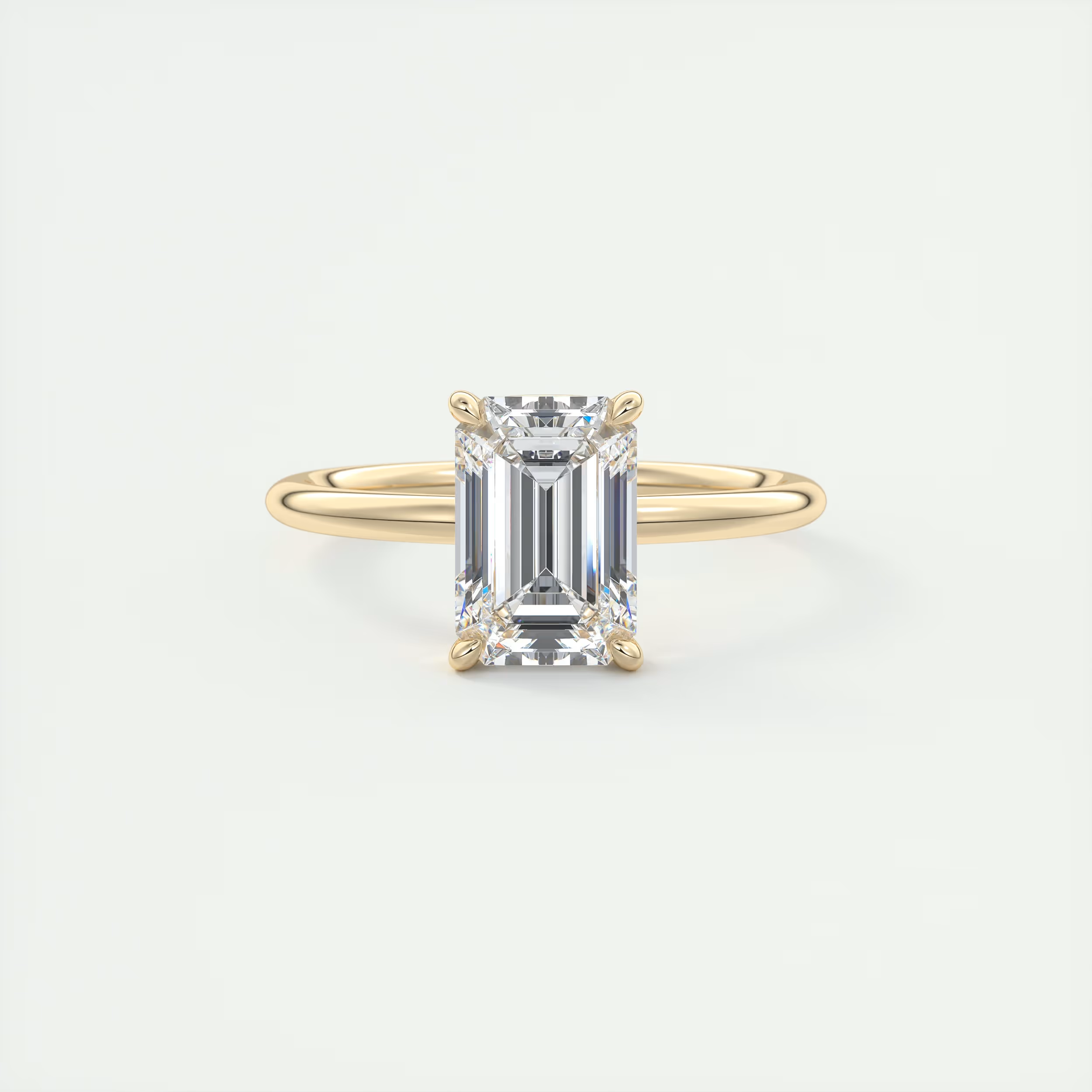 2 ct Emerald Flush Stacking 1.8mm Solitaire