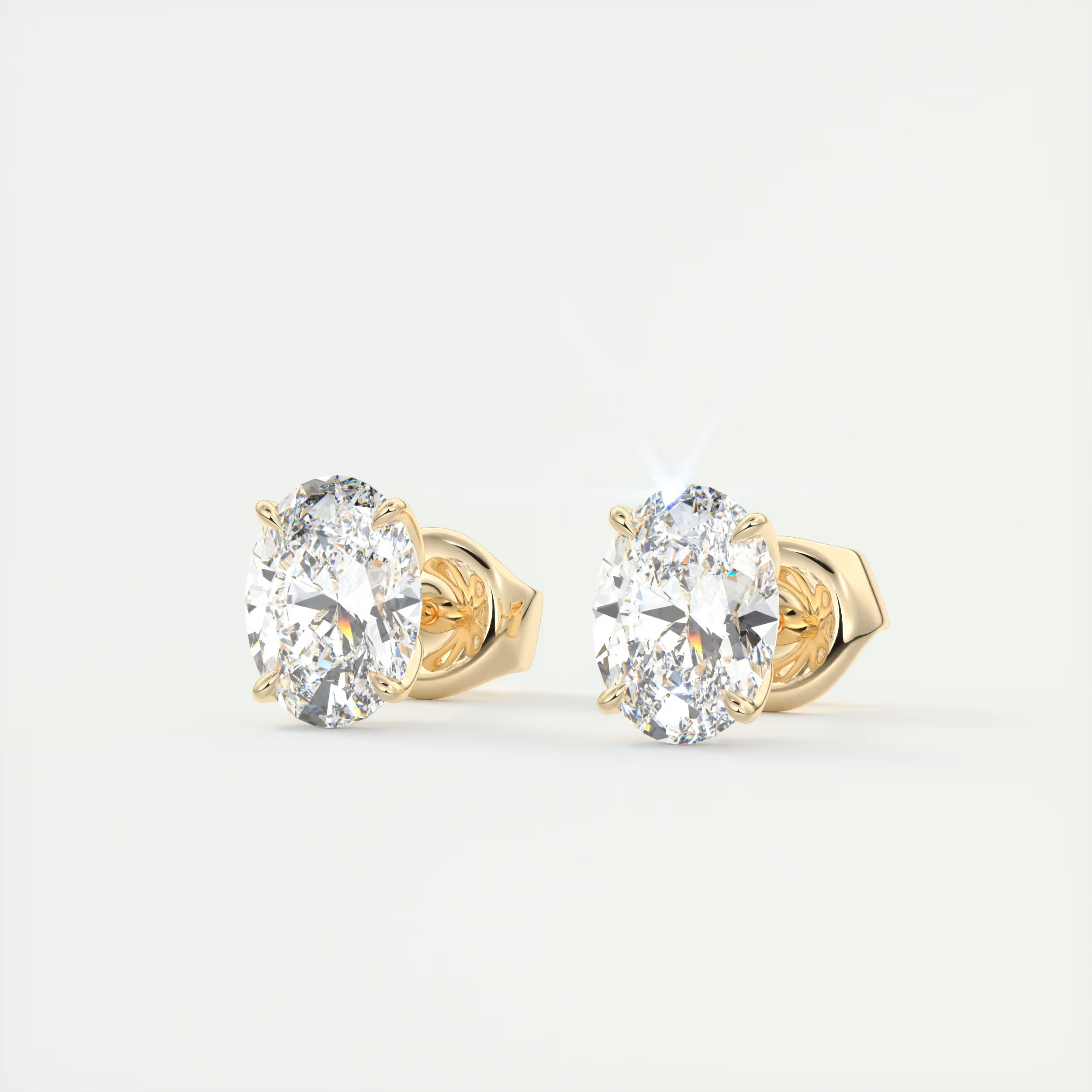 2 ct Oval Diamond Studs