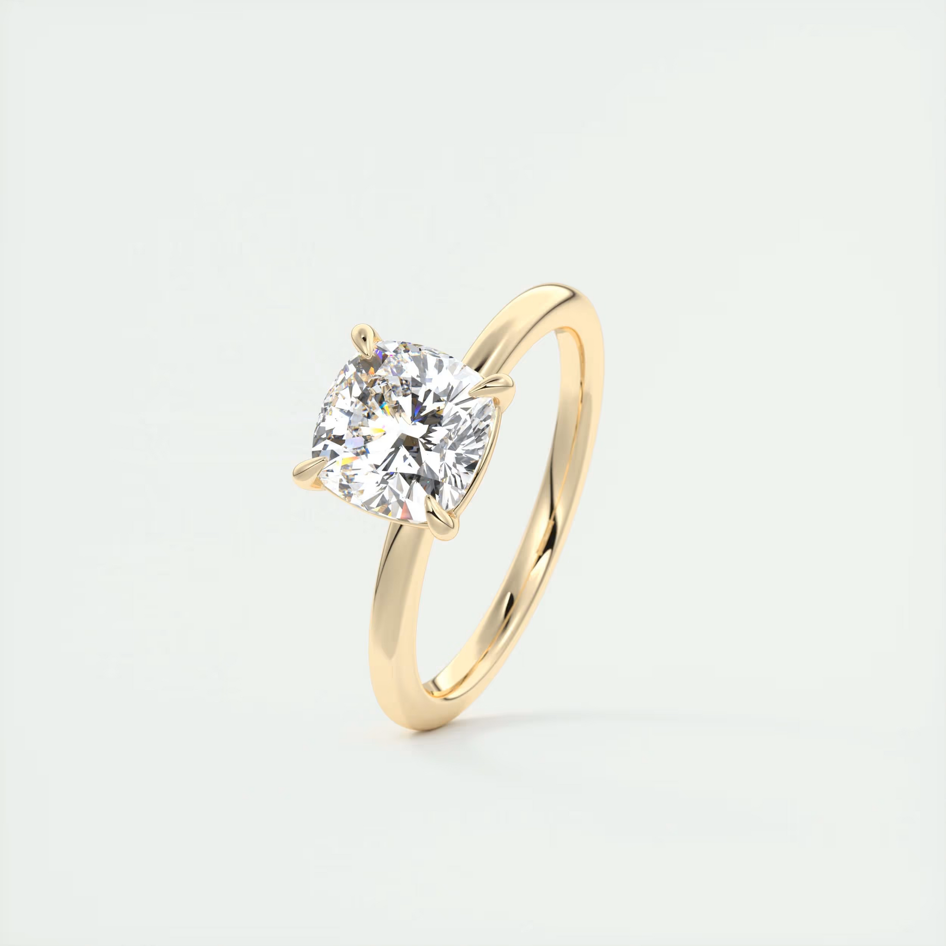 2 Carat Cushion Solitaire