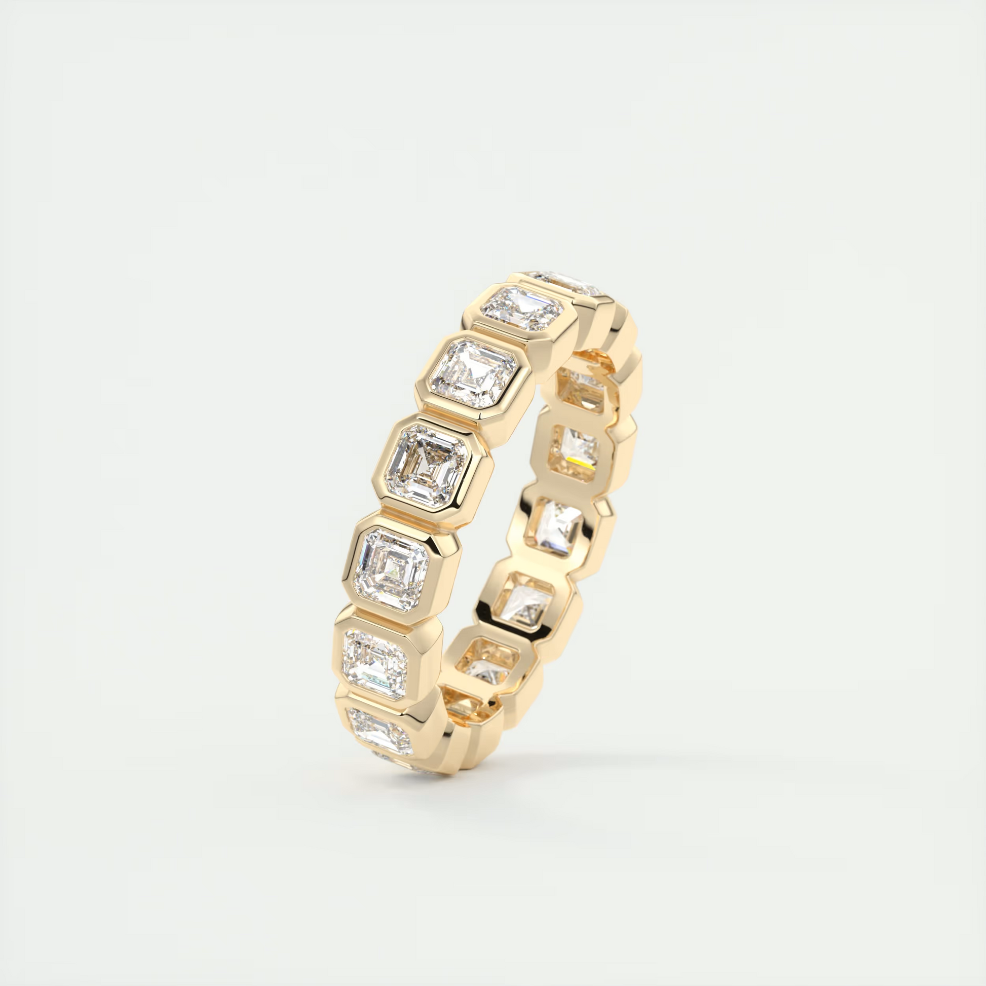 Asscher Bezel Eternity Band (2.25 TCW)