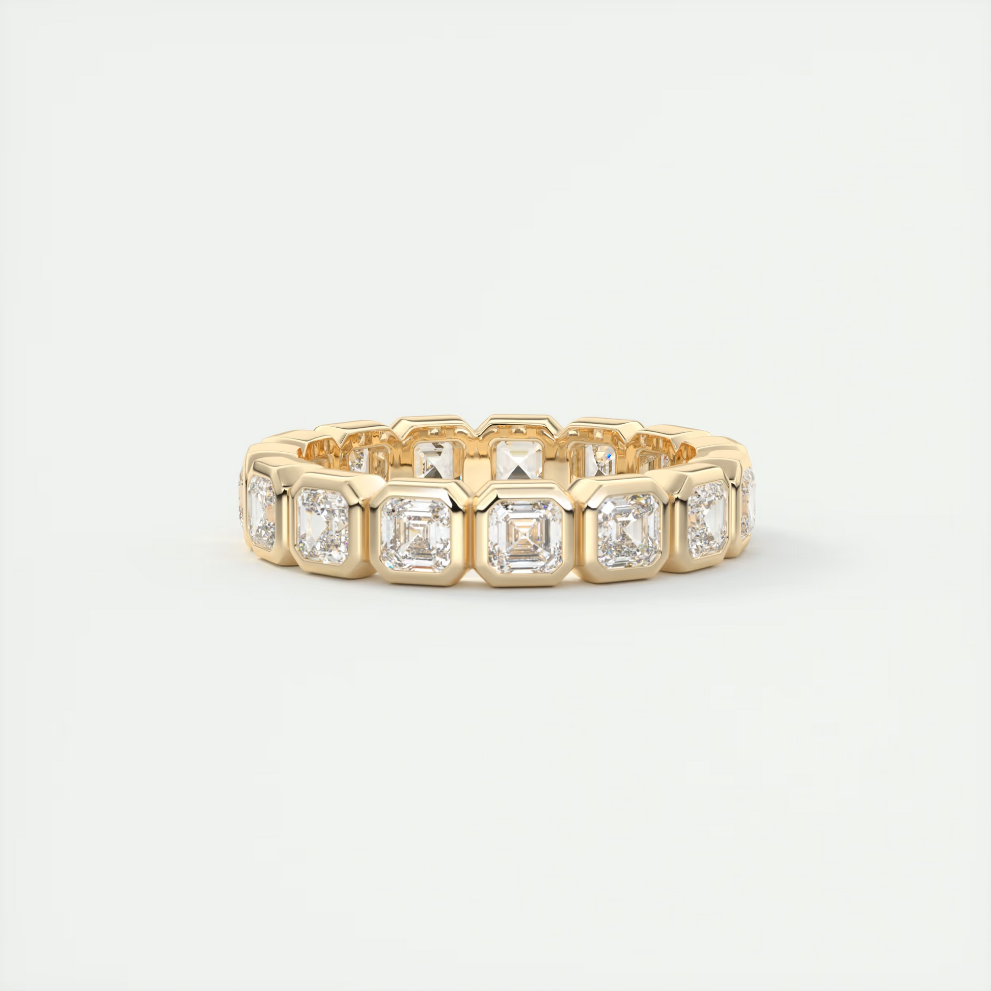 Asscher Bezel Eternity Band (2.25 TCW)