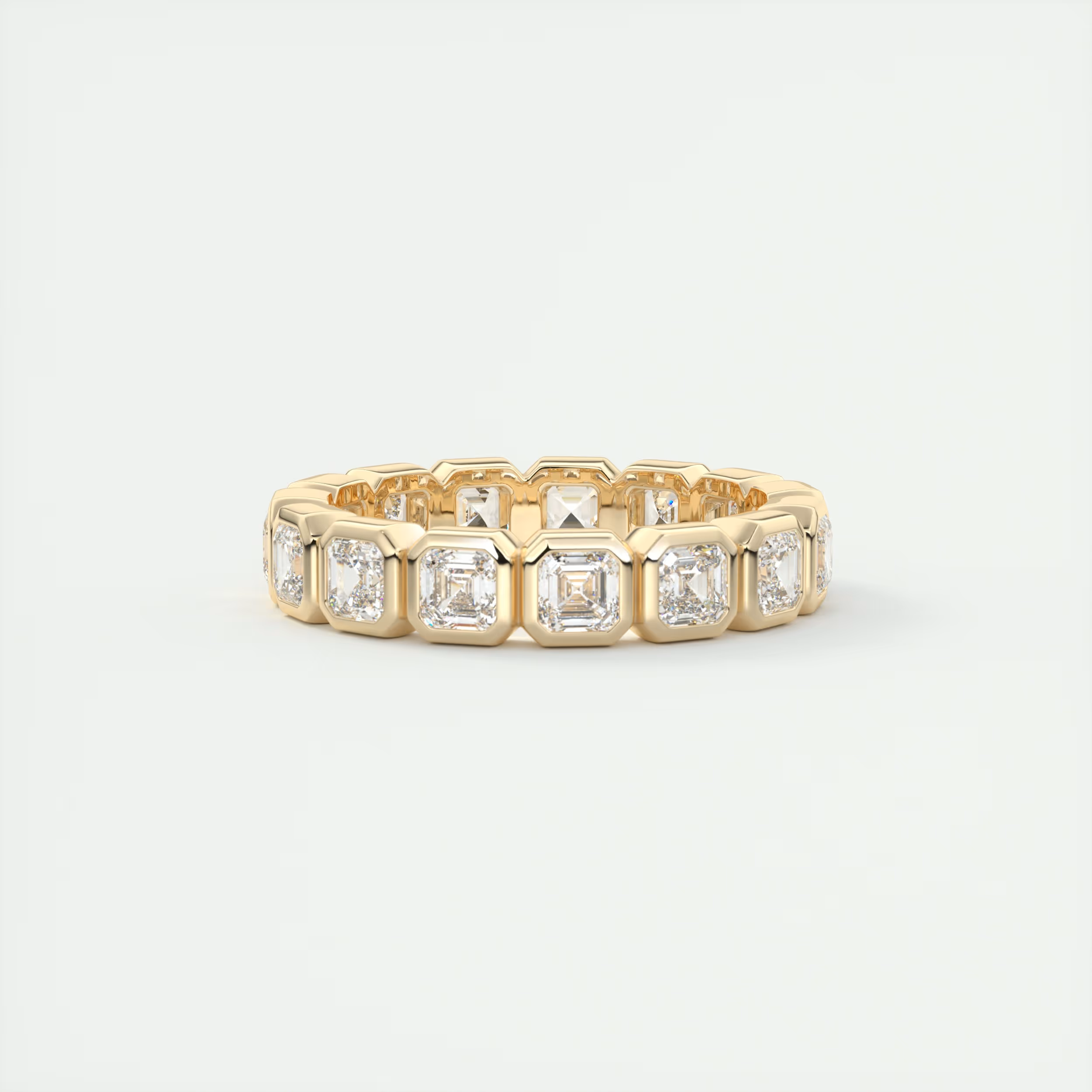 Asscher Bezel Eternity Band (2.25 TCW)