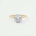 2 Carat Cushion Bezel Set Solitaire