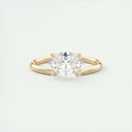 2 Carat Cantilever East West Oval Solitaire