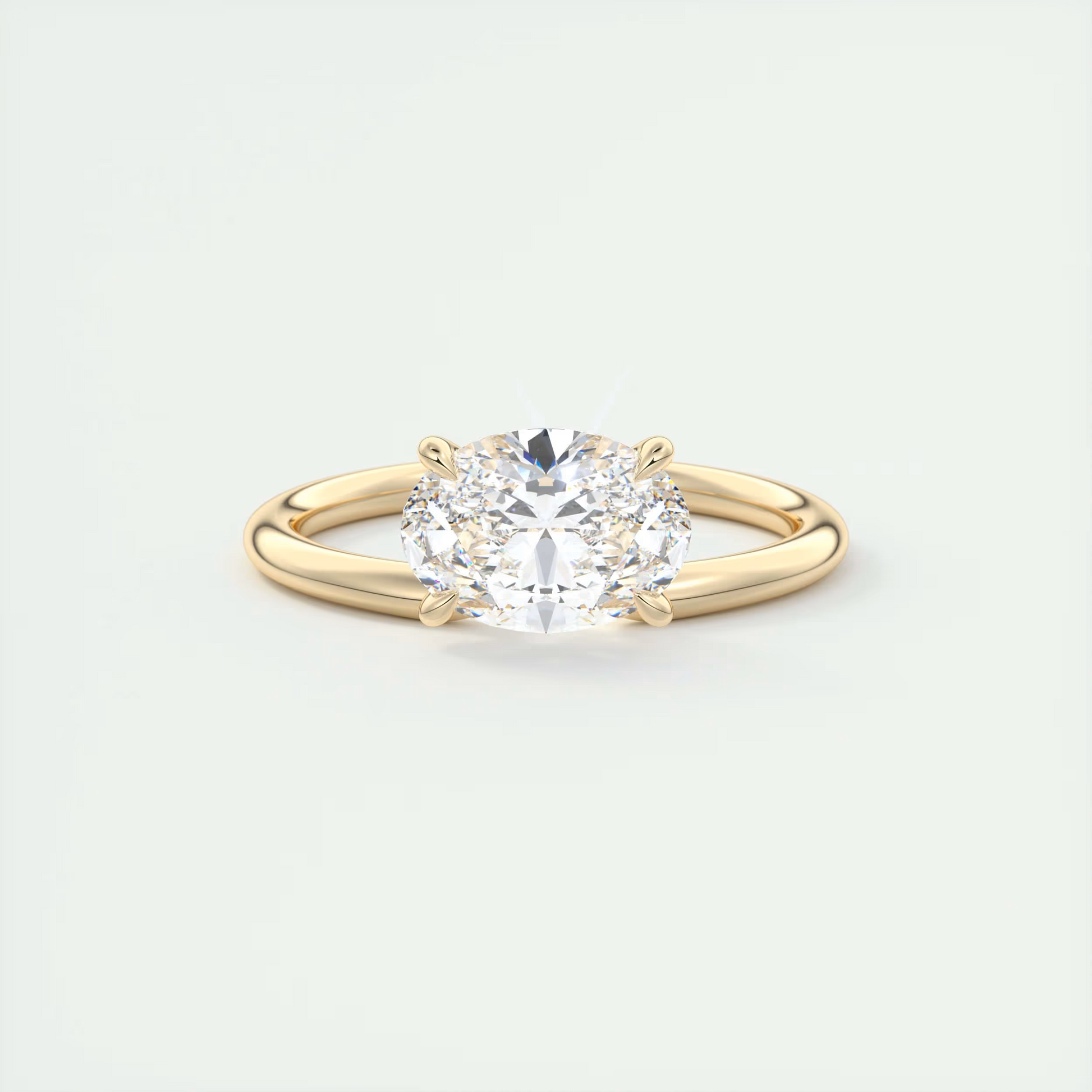 2 Carat Low Profile Cushion Solitaire