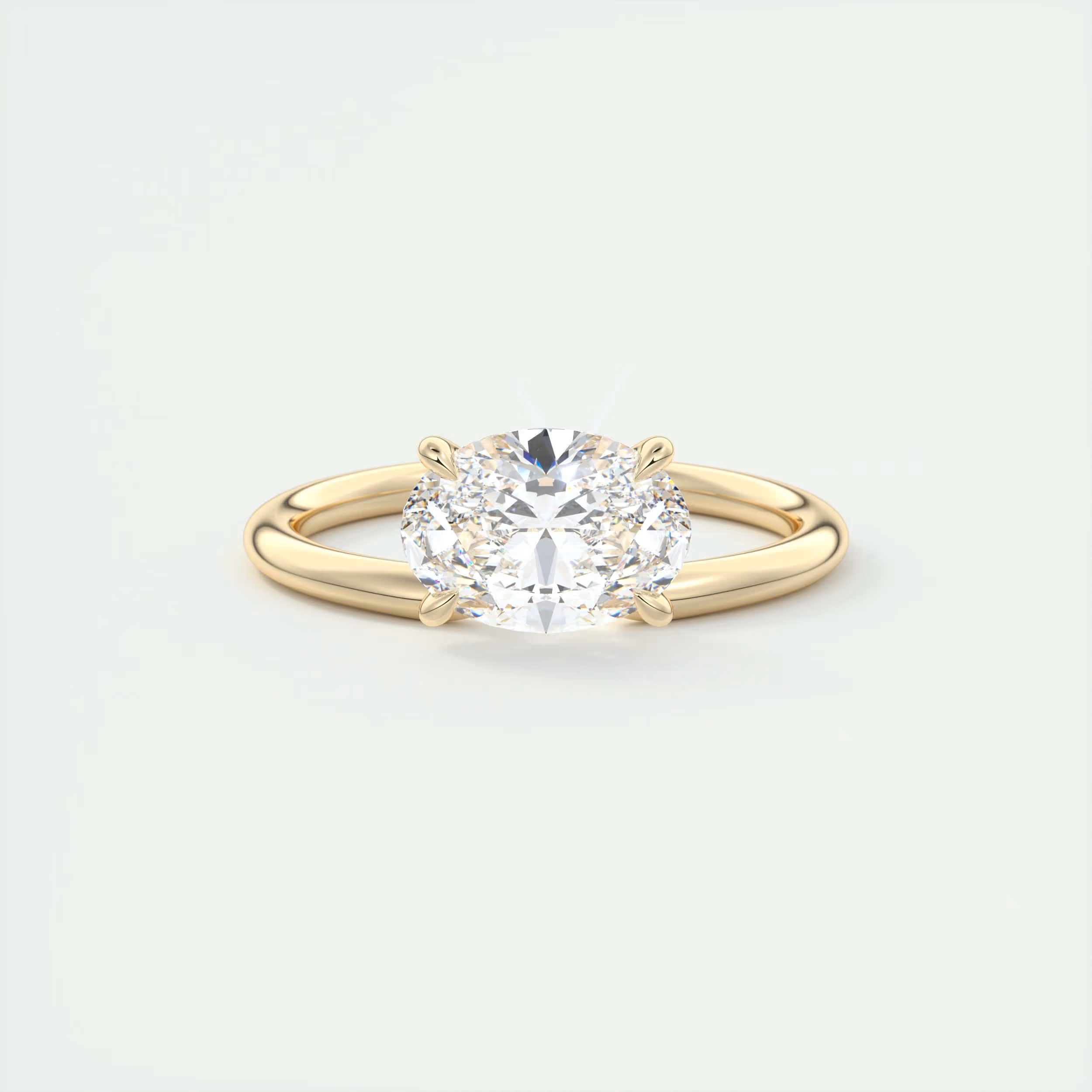 2 Carat Low Profile Cushion Solitaire