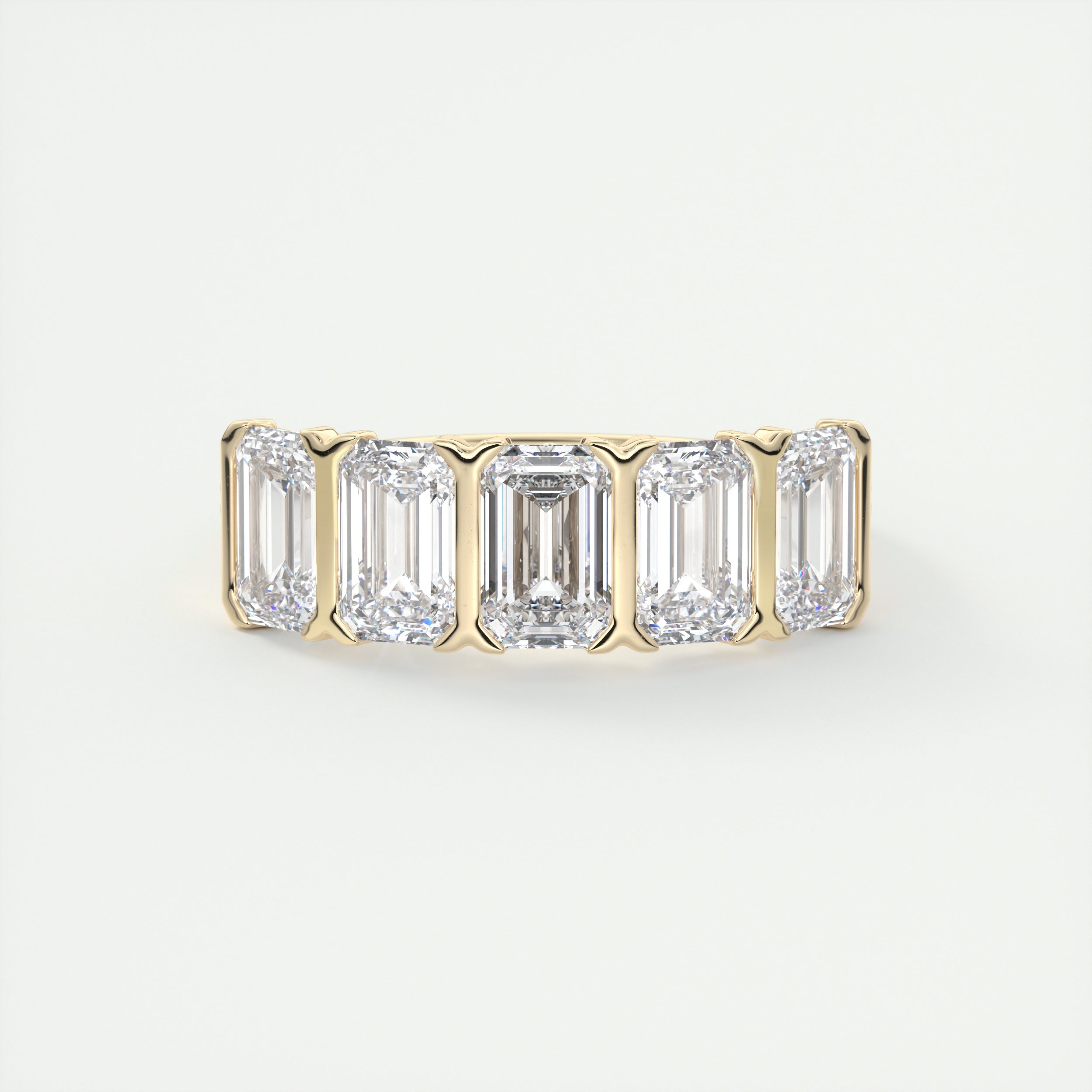 Emerald Five Stone Ring (2.50 TCW)