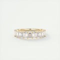4mm Emerald Half Eternity Band (1.8 TCW)